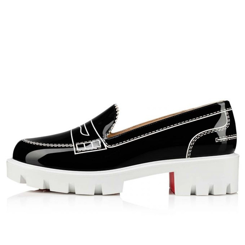 Christian Louboutin Mocalaureat Lug BLACK/WHITE outlook