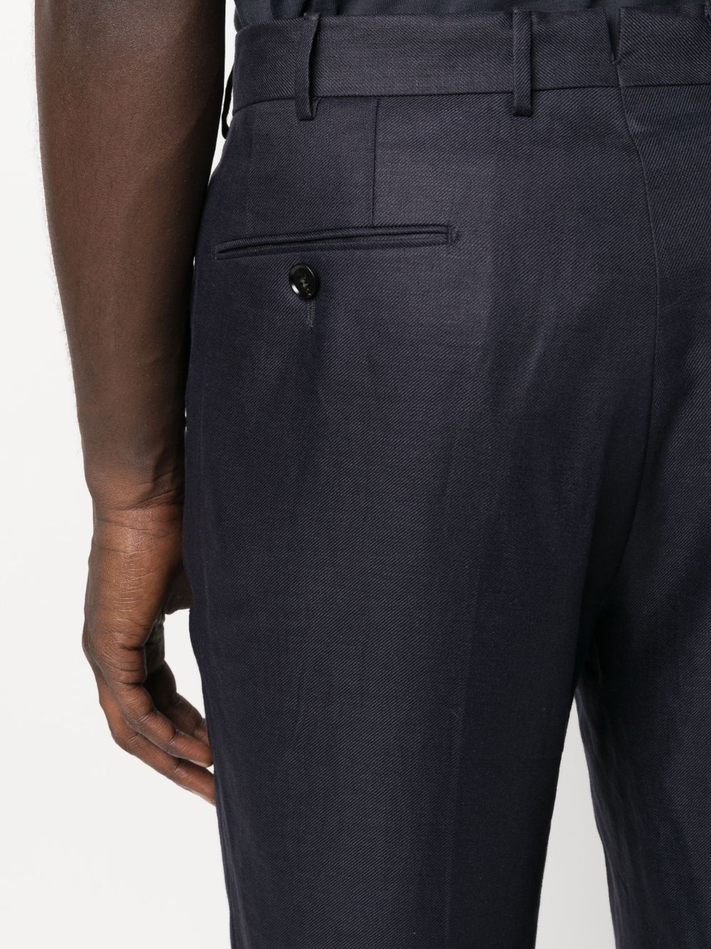mid-rise straight-leg trousers - 5