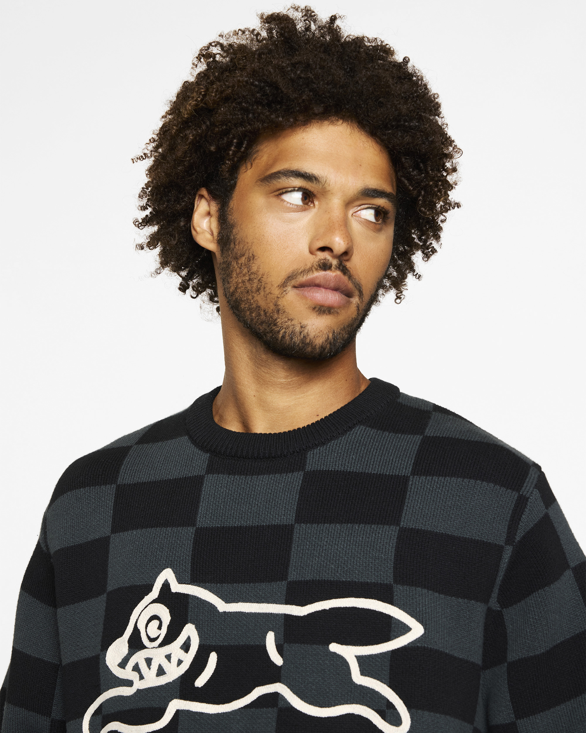 CHECK SWEATER - 5