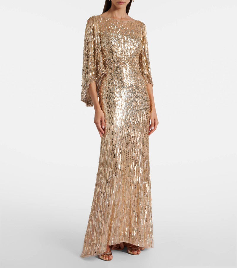 JENNY PACKHAM Ines sequined gown outlook