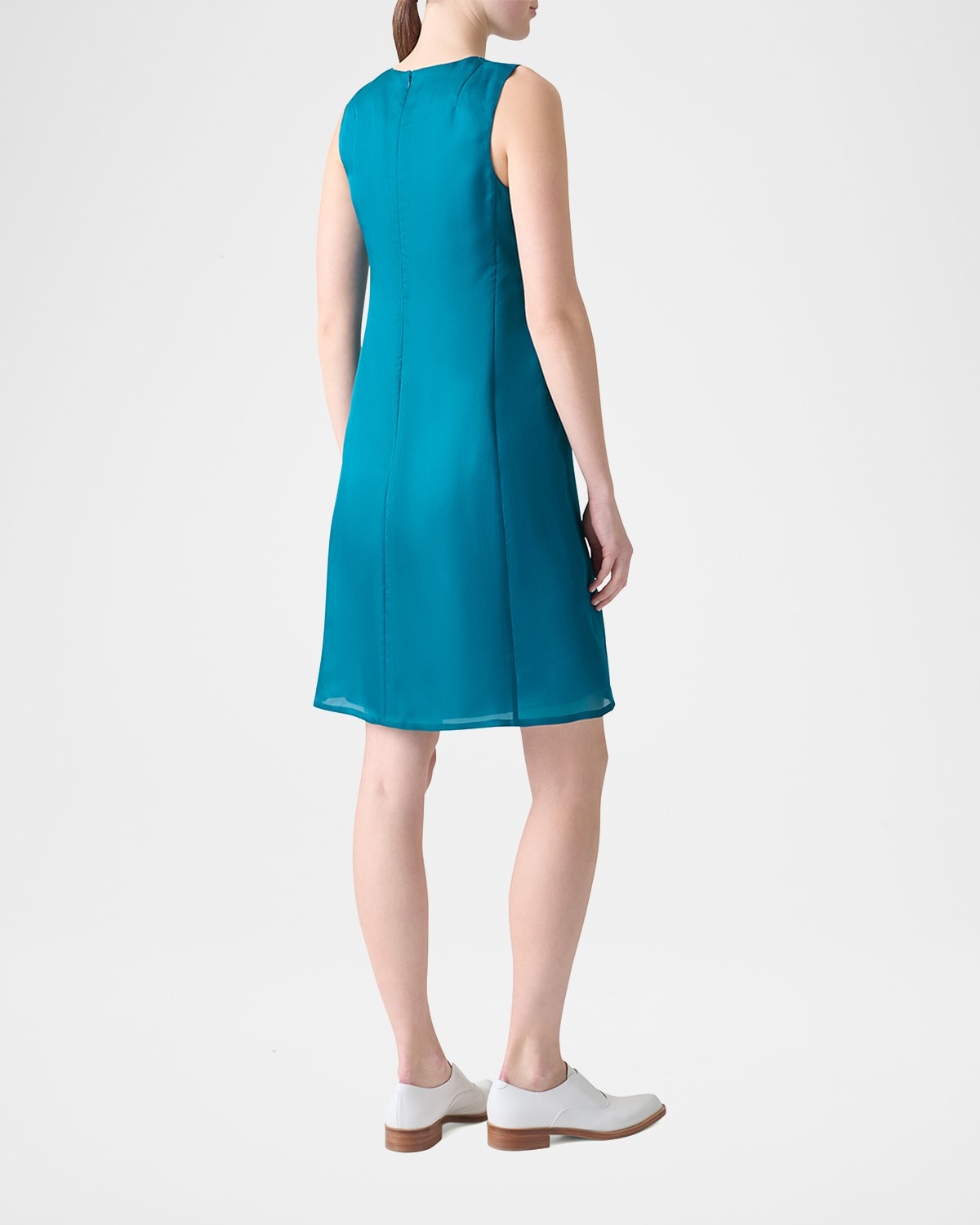 3D Anemone Corsage Silk Organza Dress - 3