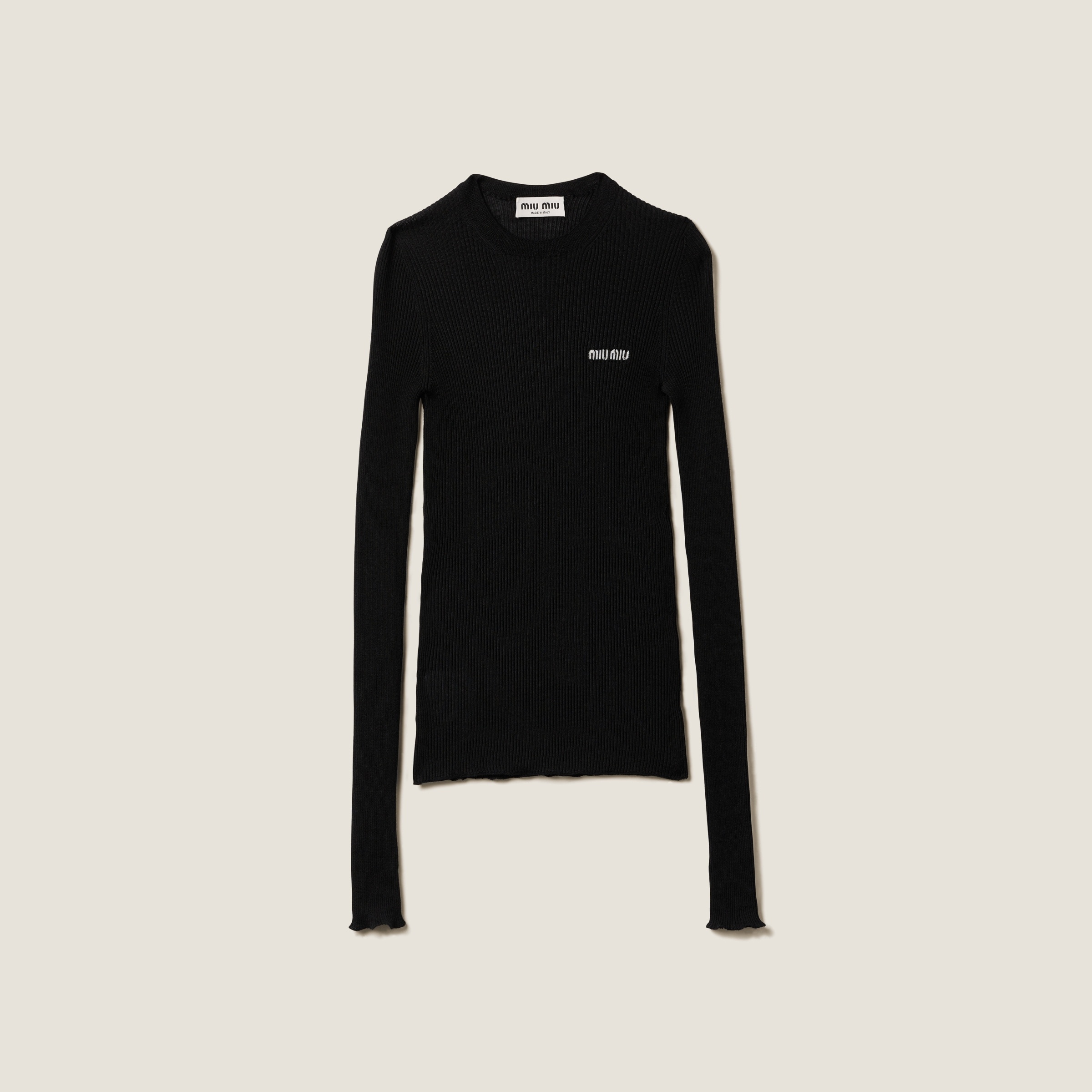 Cashmere and silk sweater - 1