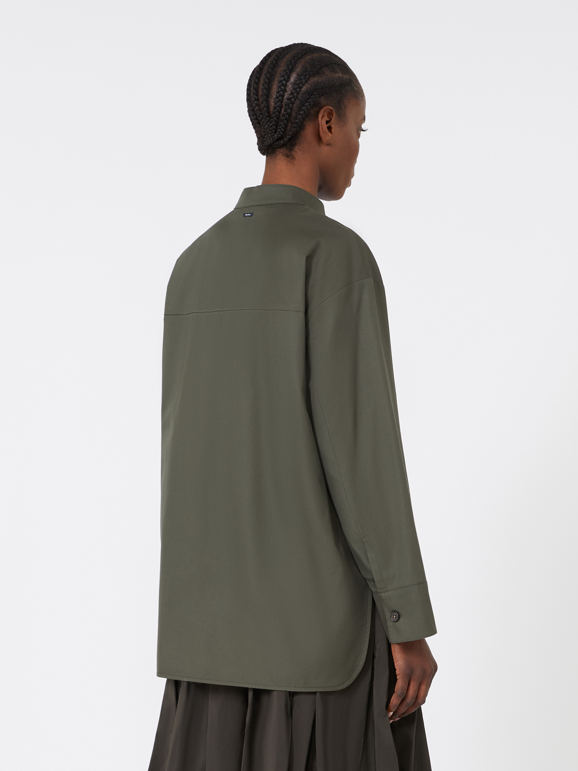 ALI Cotton Mandarin-neck shirt - 4