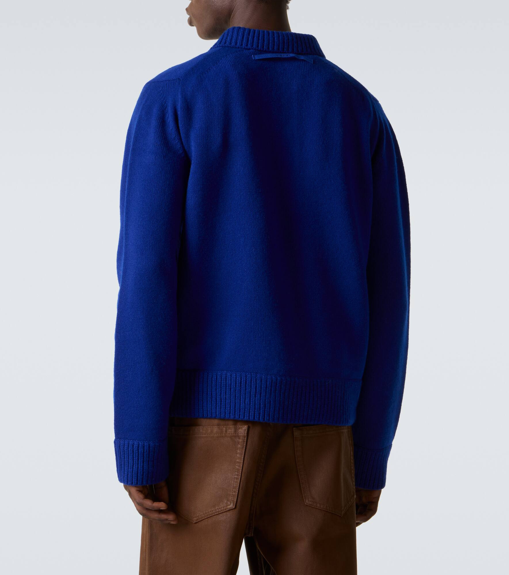 Wool polo sweater - 4