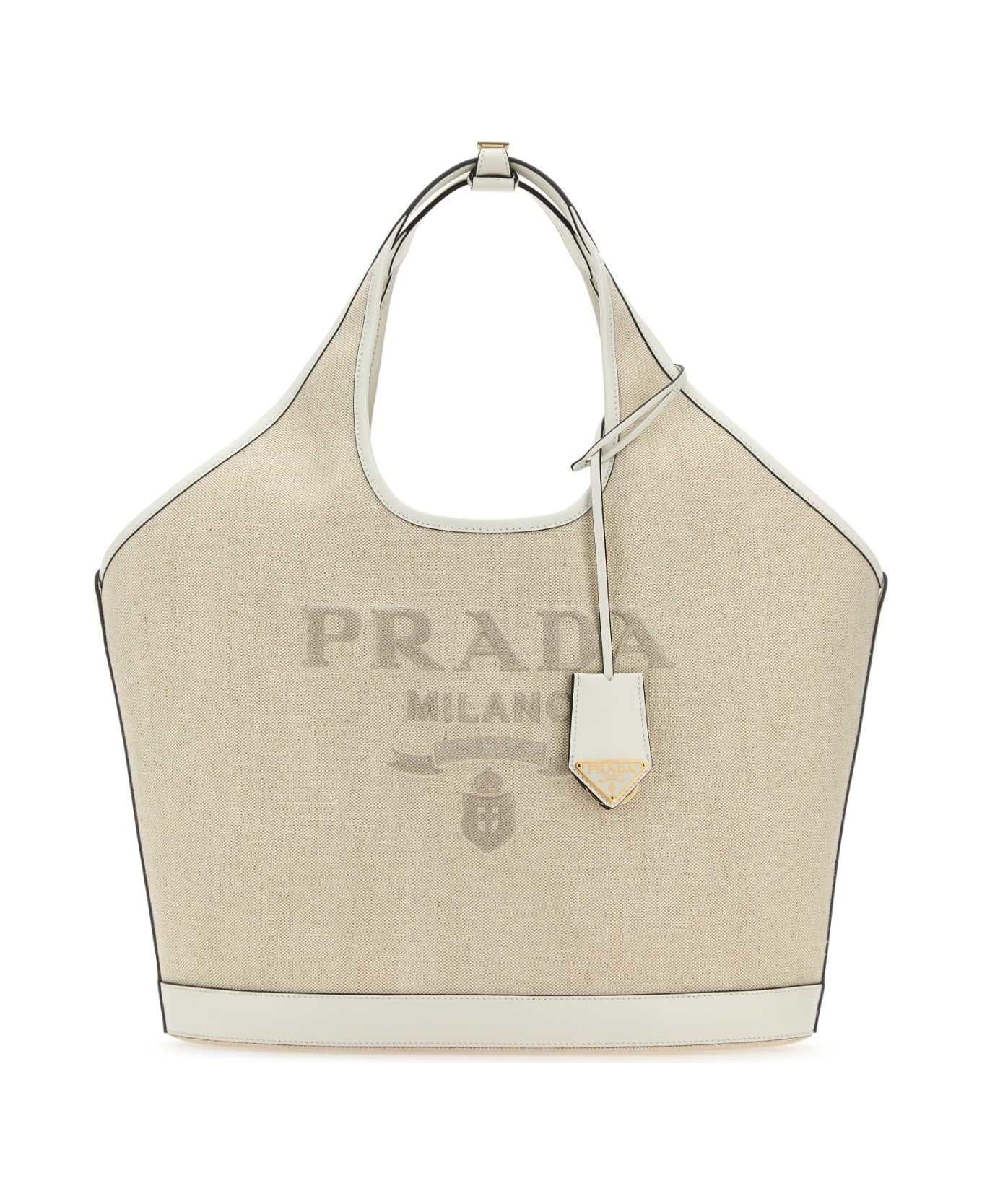 Sand Canvas Shopping Bag - 1