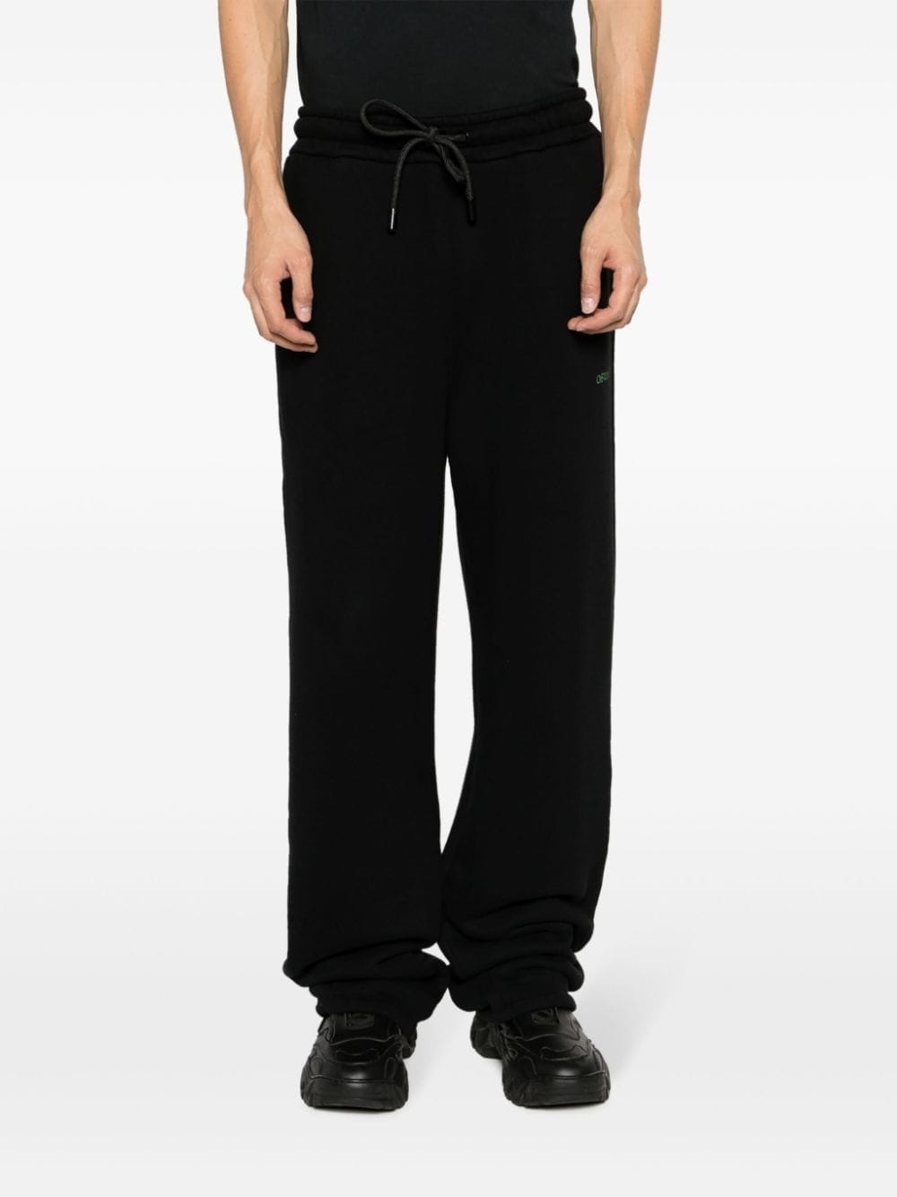 Diag-stripe cotton track pants - 3