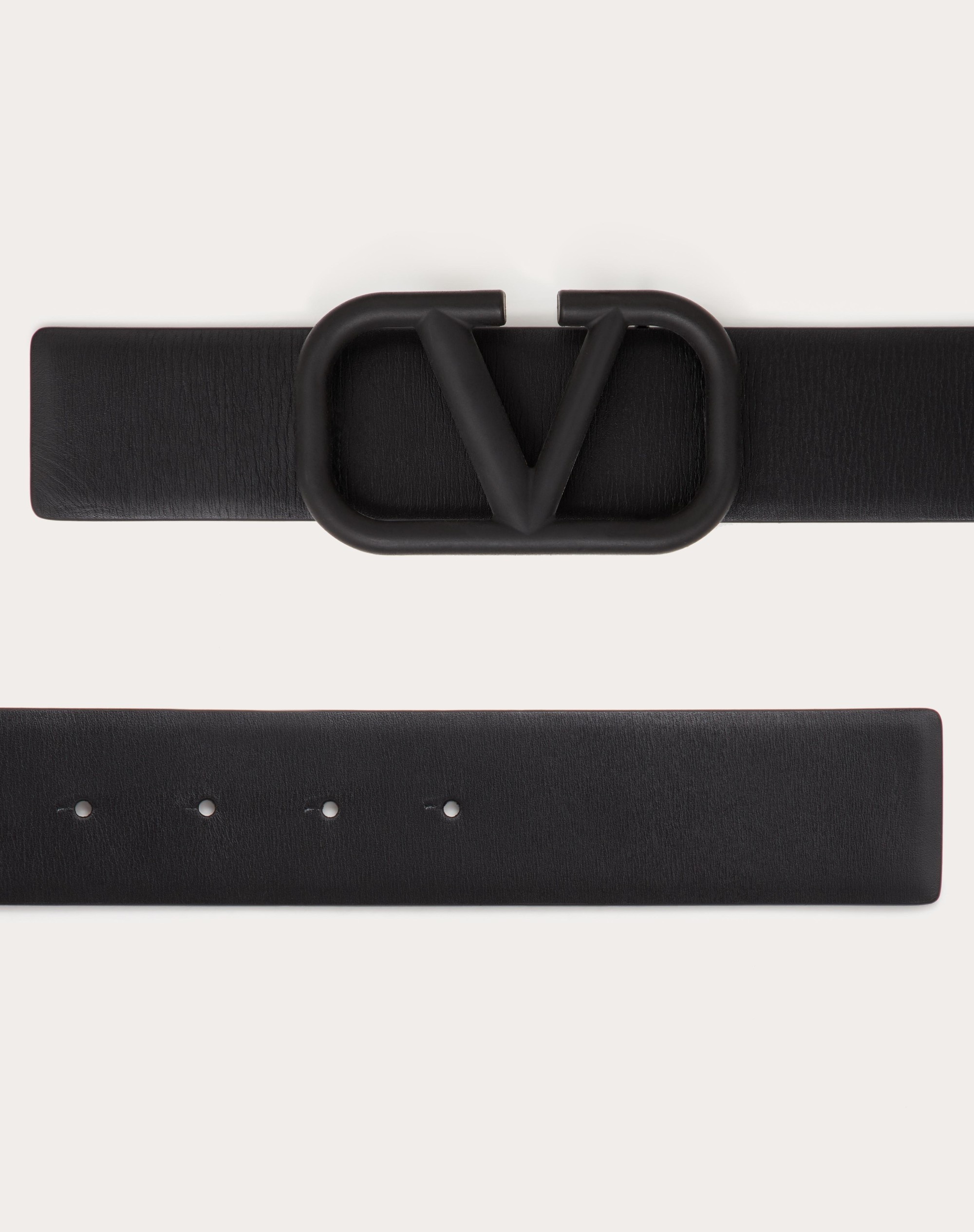 VLOGO SIGNATURE CALFSKIN BELT - 3