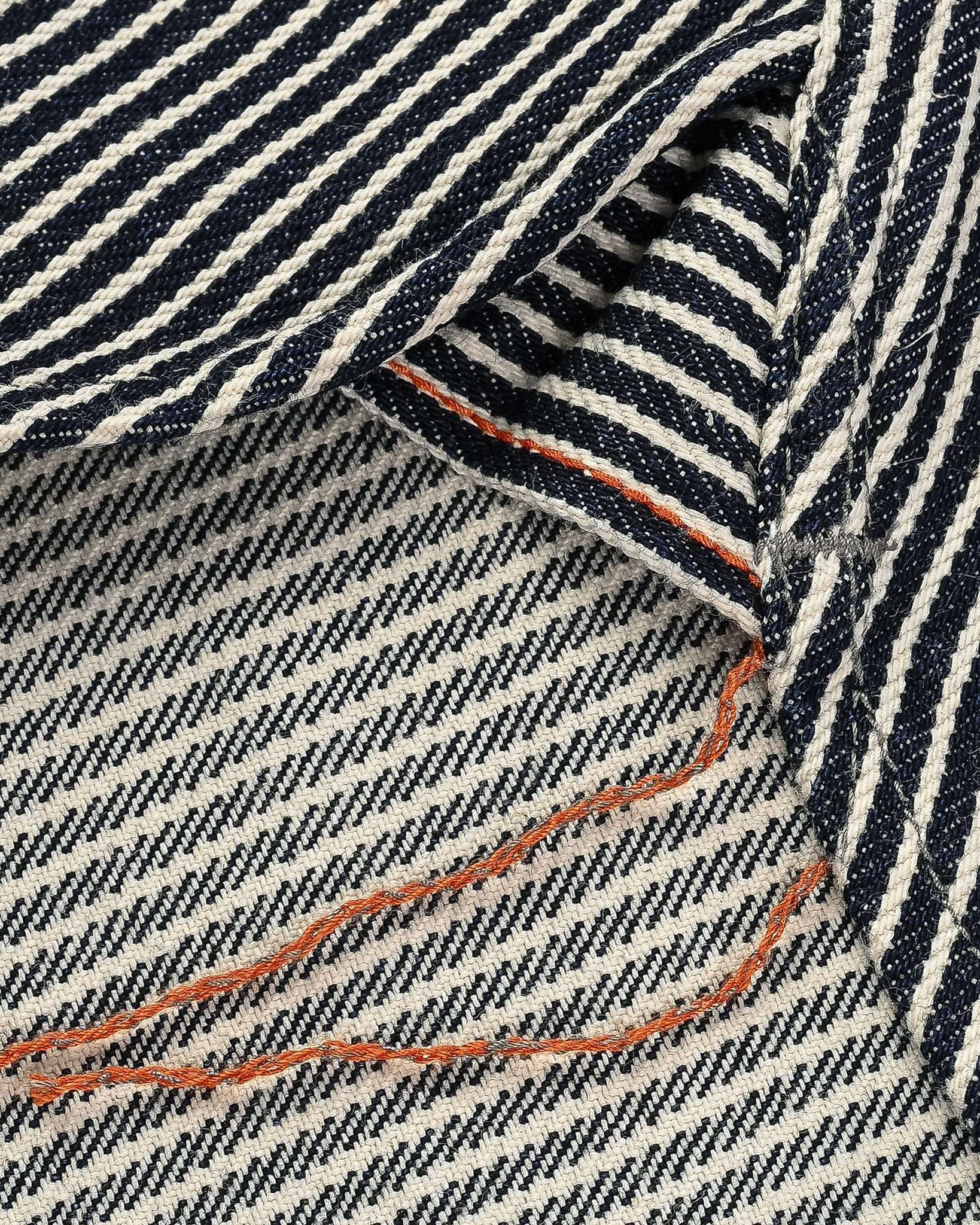 IHSH-274-IND 12oz Hickory Stripe Work Shirt - Indigo - 12