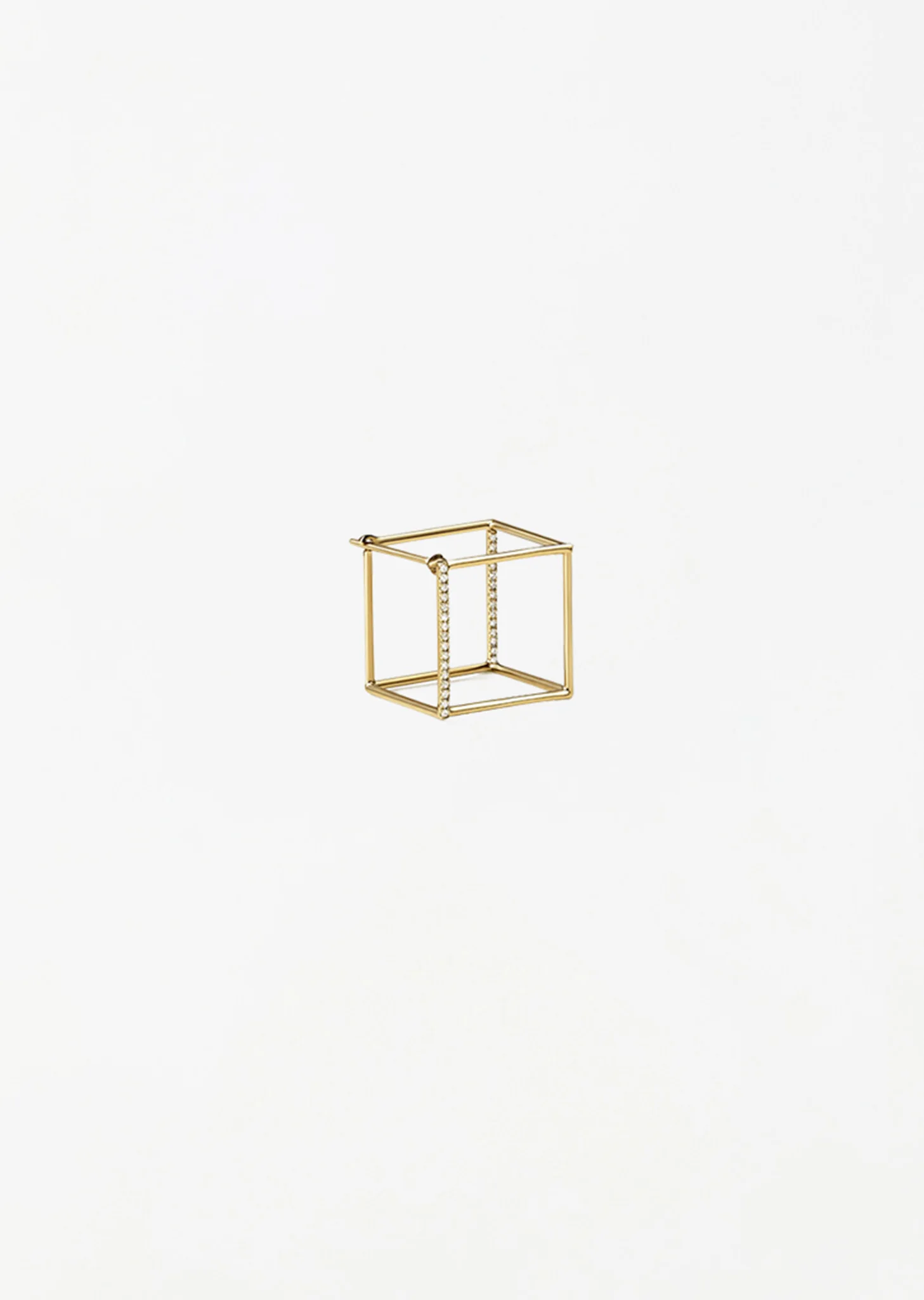 Diamond Square Earring 01 15 - 1
