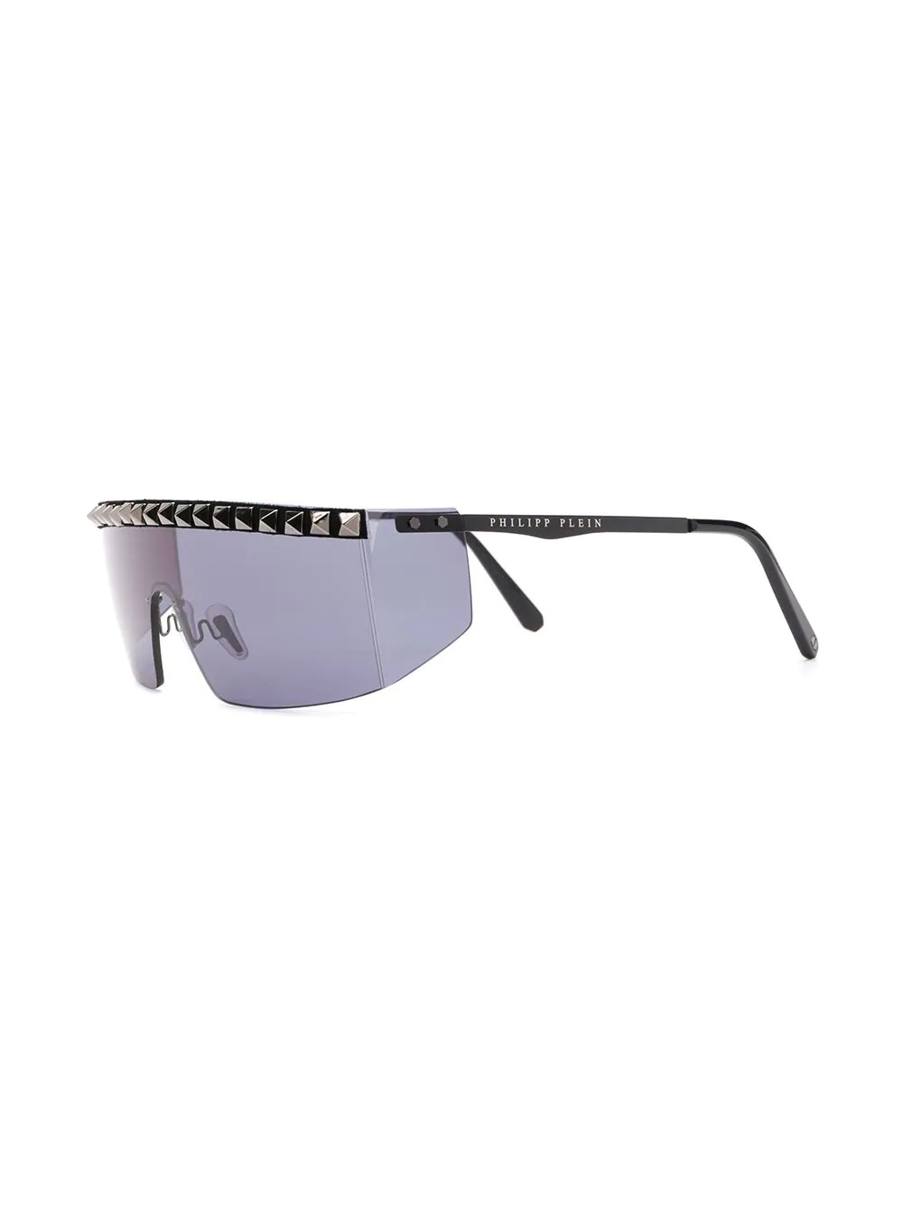 visor-style studded sunglasses - 2