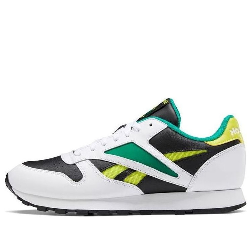 Reebok 클래식 가죽 마크 '블랙 영웅 노란색'EF7848 - 1