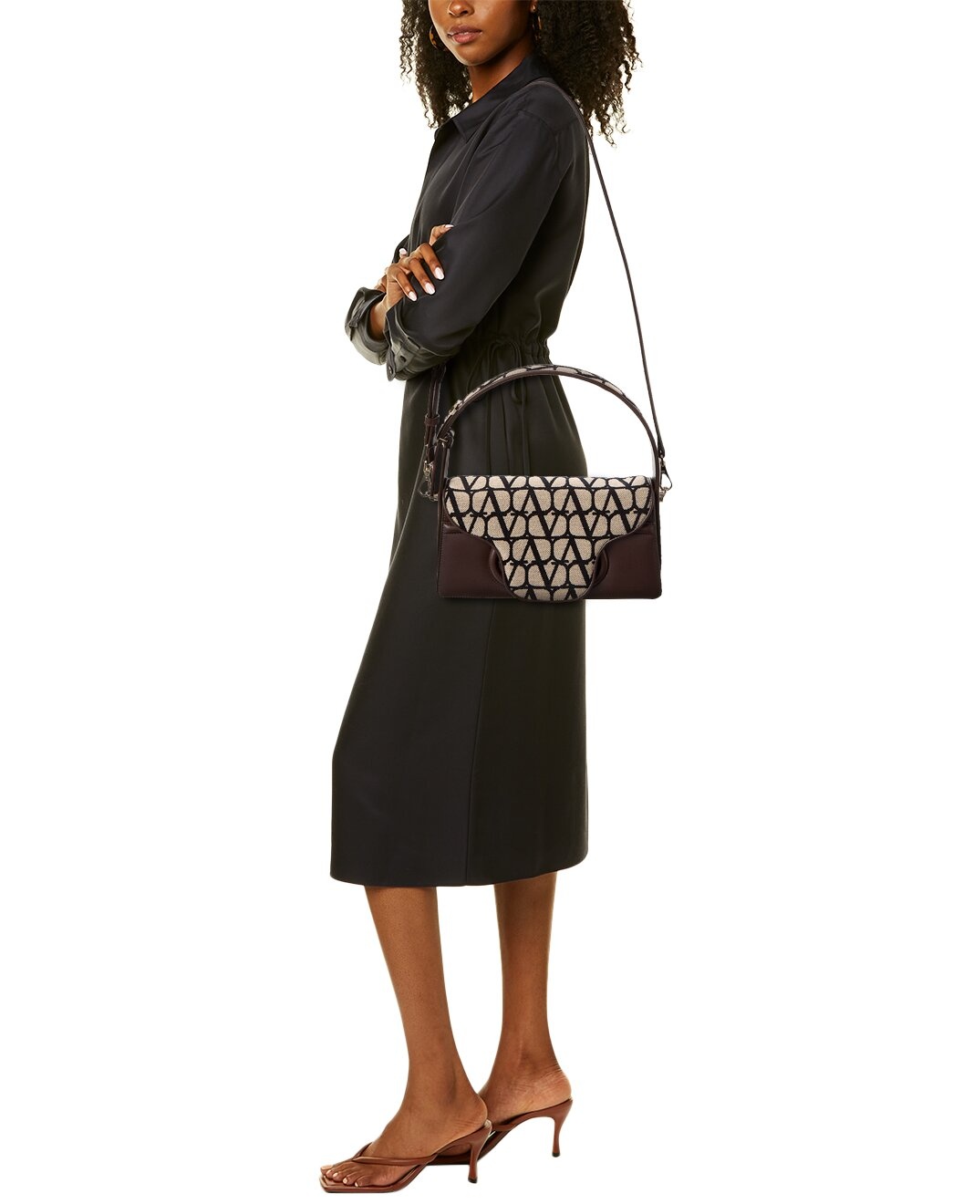 Valentino Toile Iconographe Le Grand Deuxieme Leather Shoulder Bag - 4