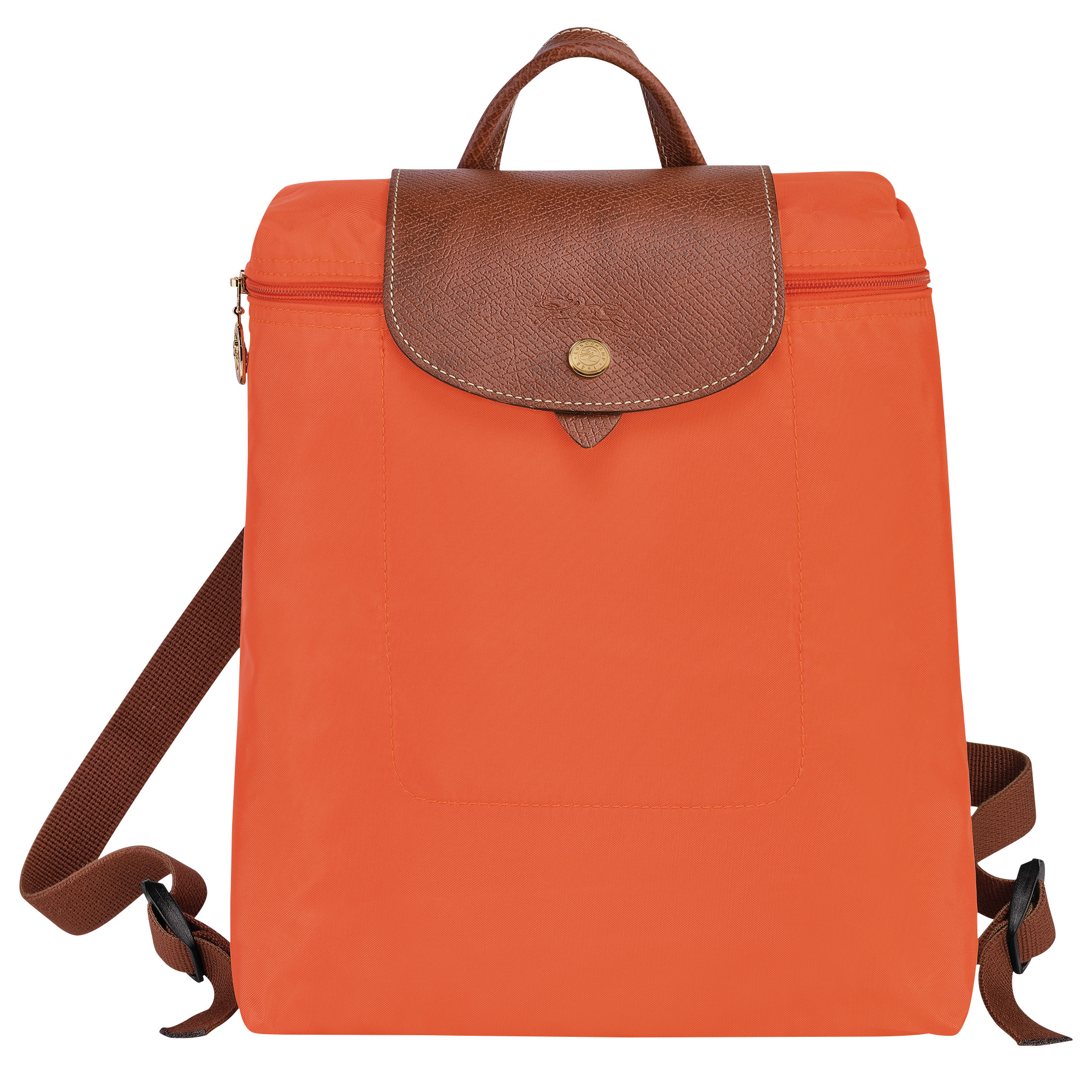 Le Pliage Original M Backpack Orange - Recycled canvas - 1