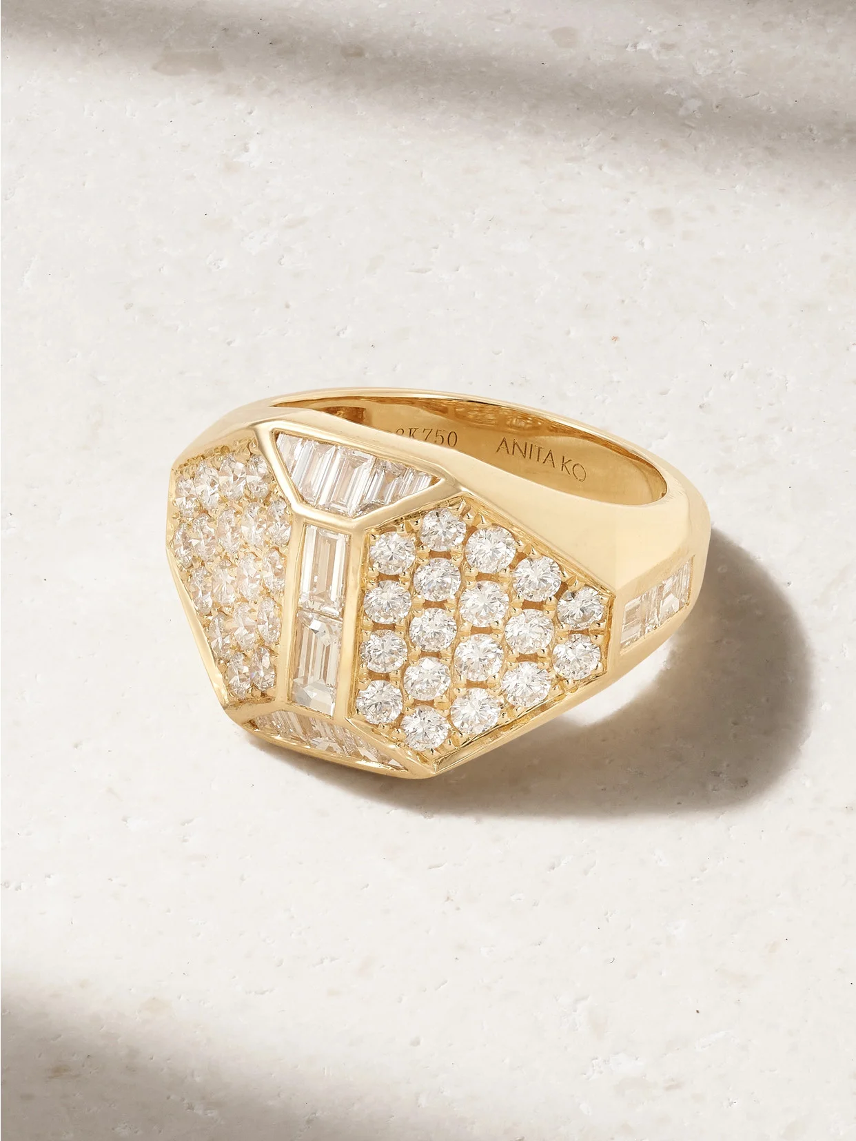 Hive 18-karat Gold Diamond Ring - 1