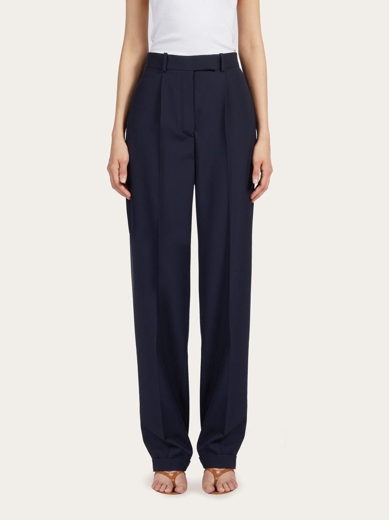 FERRAGAMO Wide leg wool trouser outlook