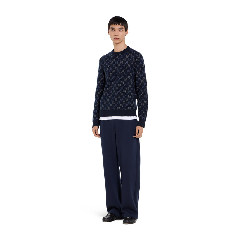 GG double wool knit sweater 3