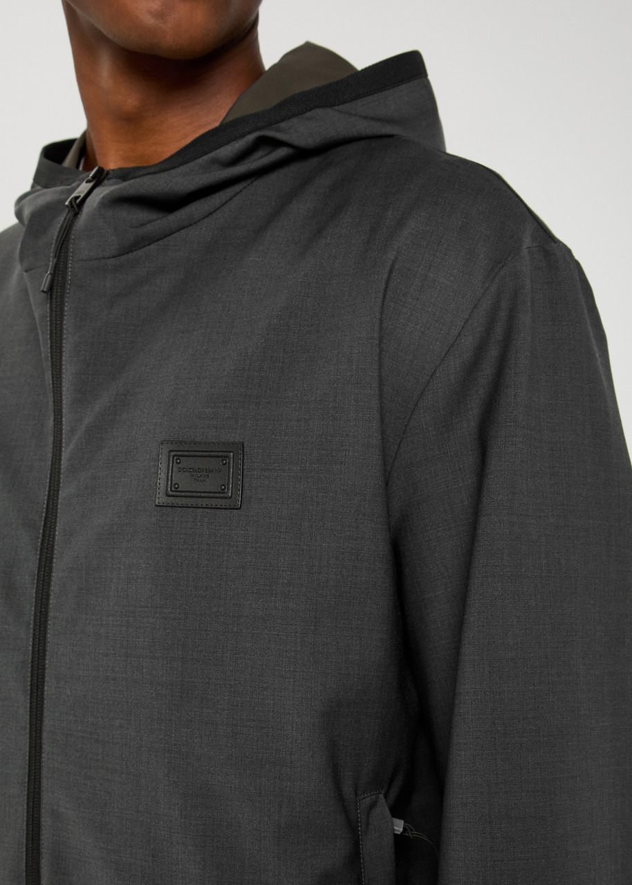 Dolce & Gabbana Tech Hooded Wool-blend Jacket - 5