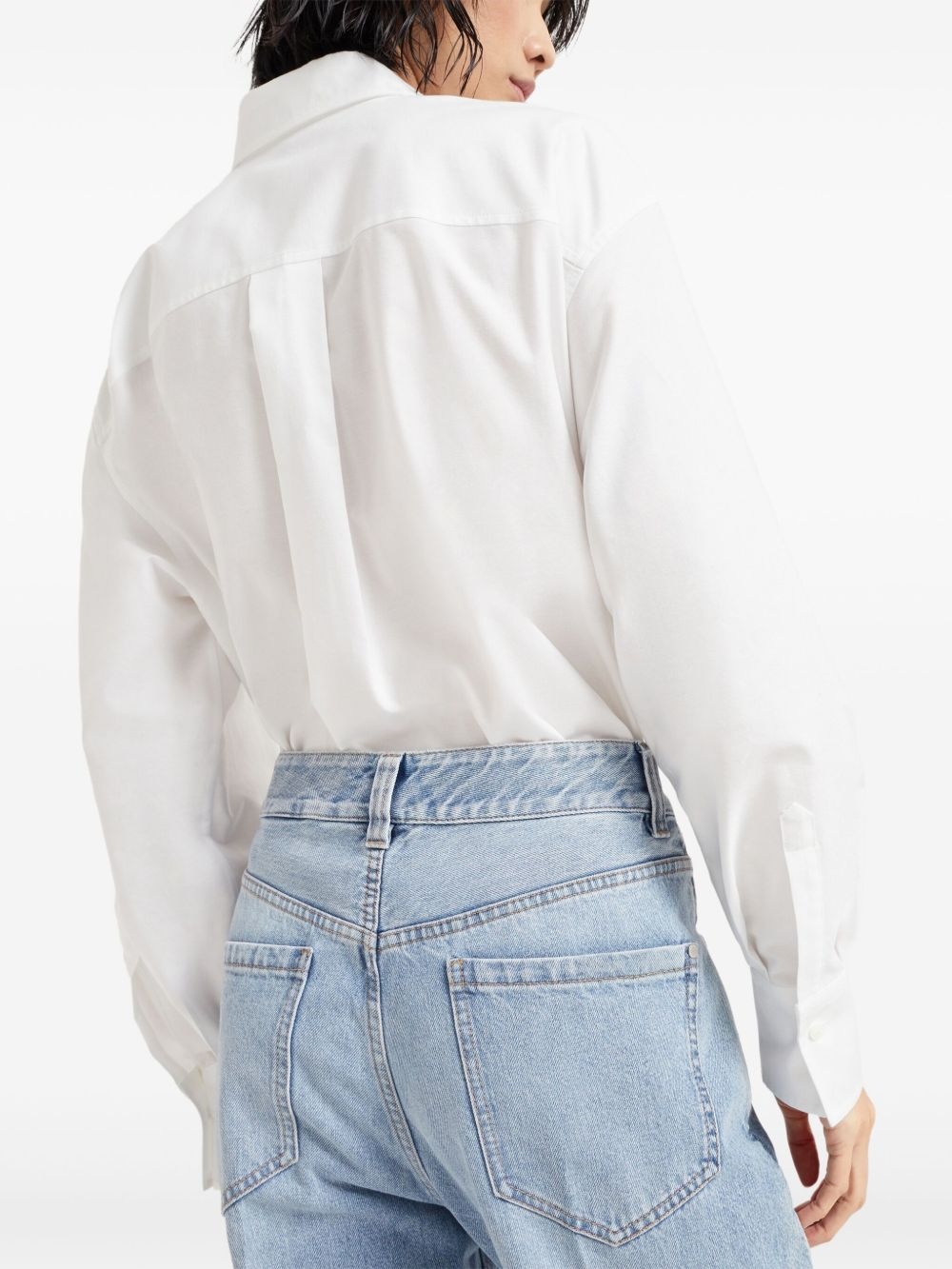 bead-embellished jeans - 5