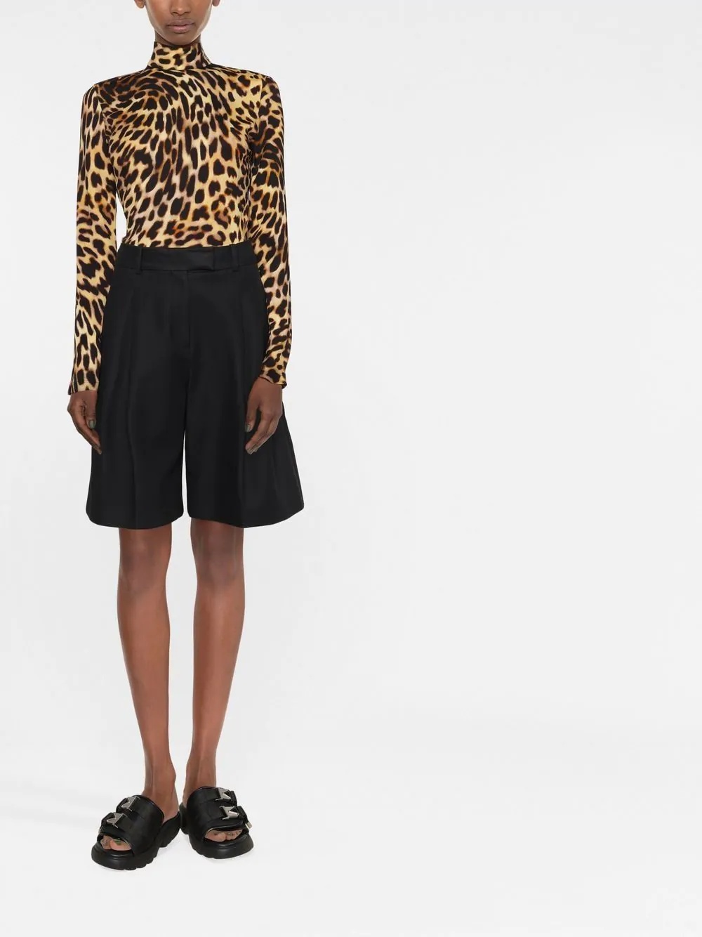 leopard-print bodysuit - 2