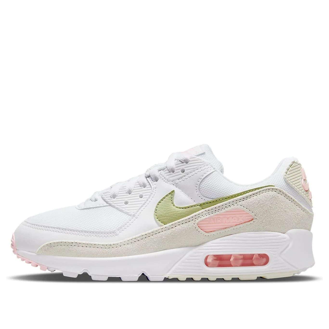 (WMNS) Nike Air Max 90 'White Light Olive Pink' DM2874-100 - 1