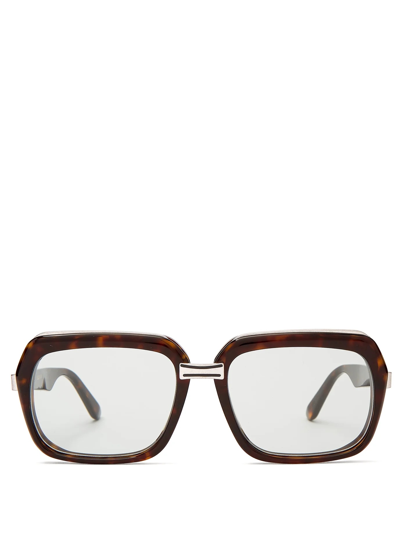 Oversized square acetate sunglasses - 1