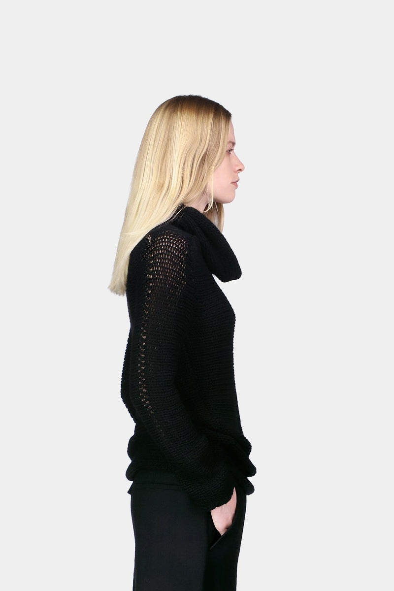 Astrid Knitted Asymmetrical Turtleneck - 5