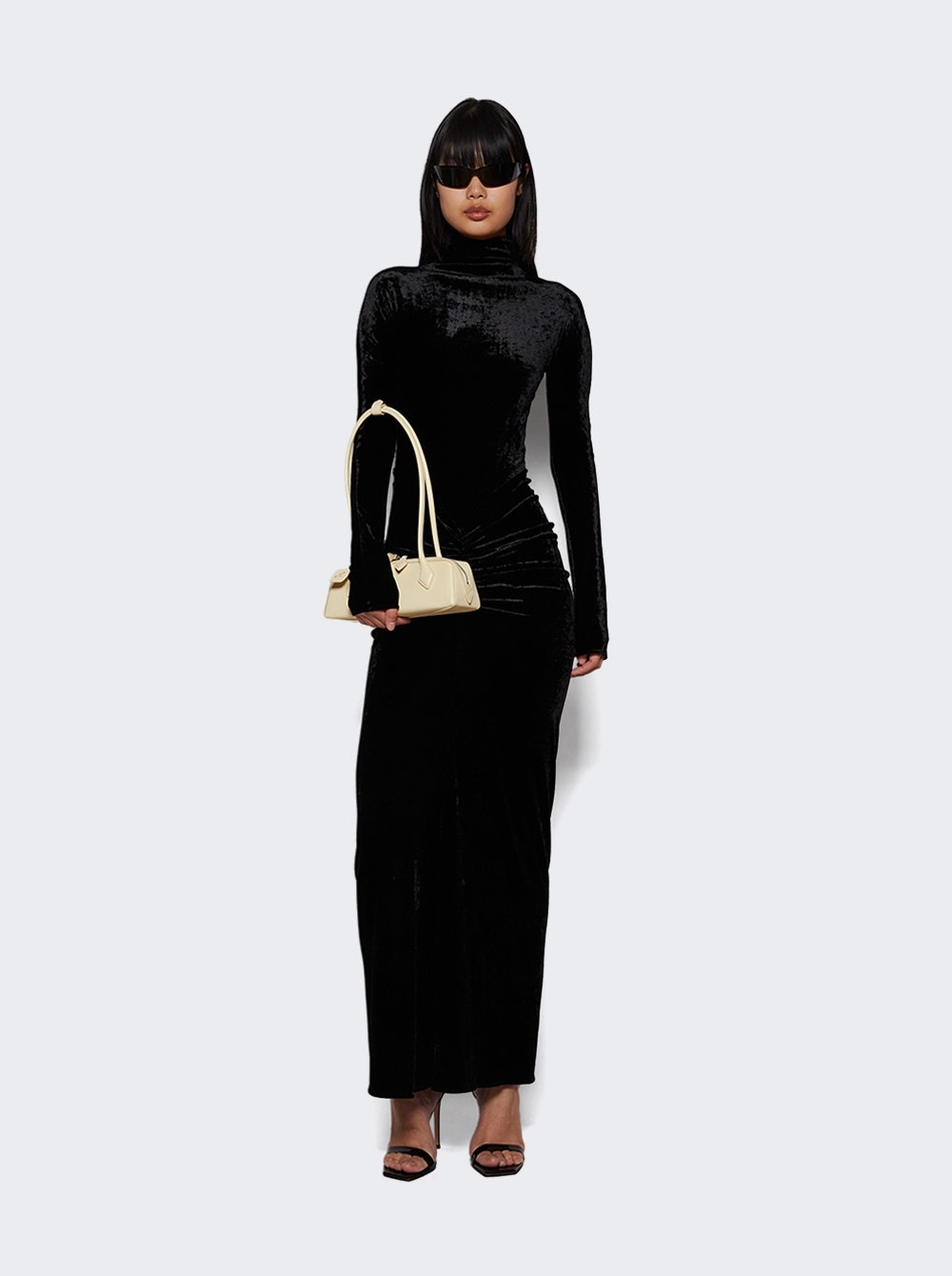 Draped Dress Noir - 5