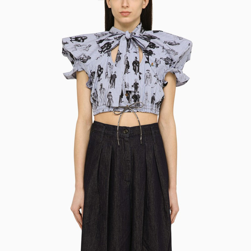 Vivienne Westwood Cotton bow and shoulder top - 1