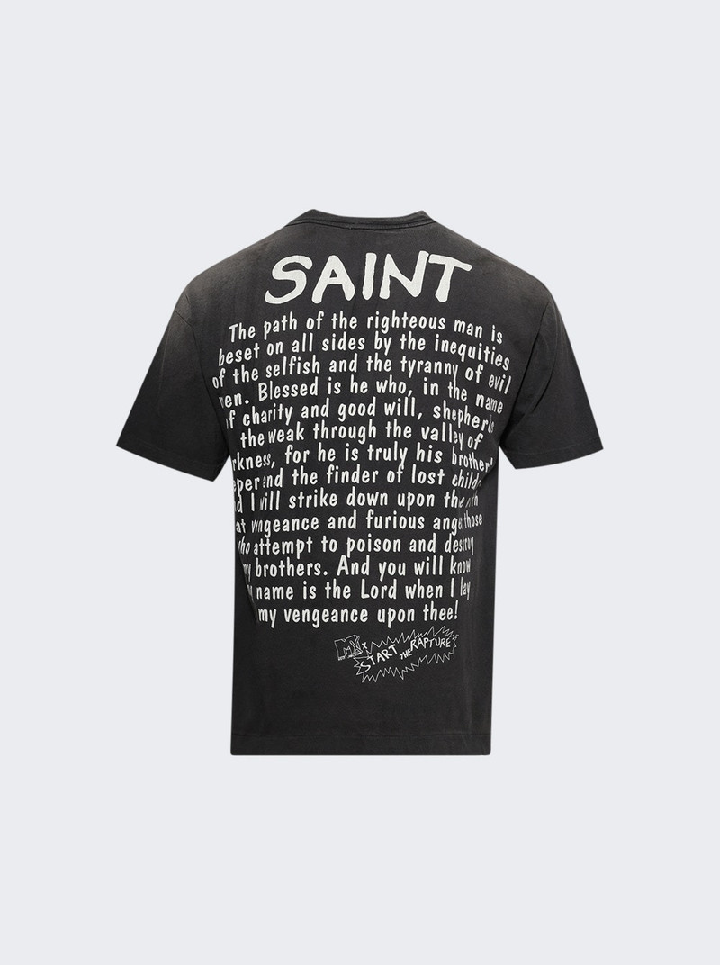SAINT M×××××× Rapture Short Sleeve Tee Black outlook