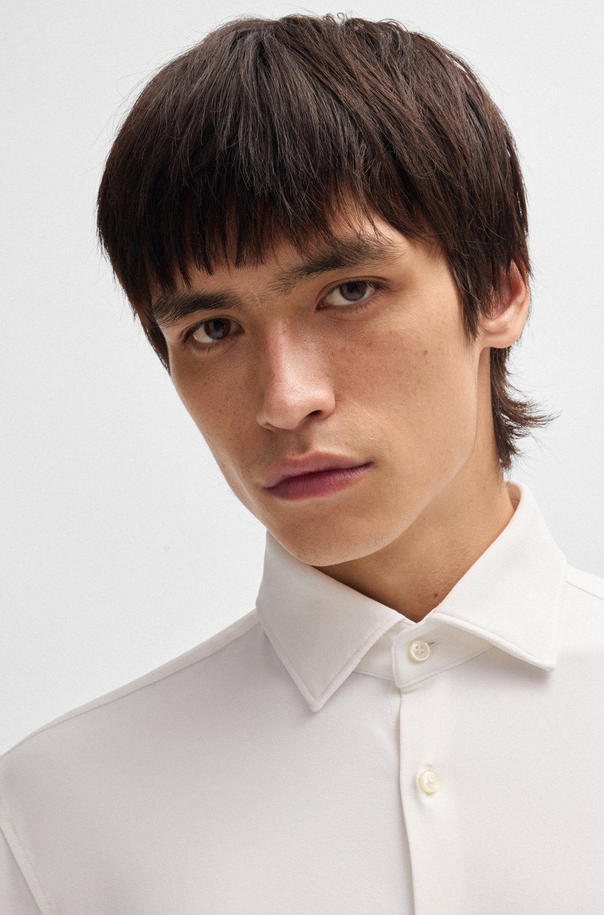 SLIM-FIT SHIRT IN PERFORMANCE-STRETCH JERSEY - 6