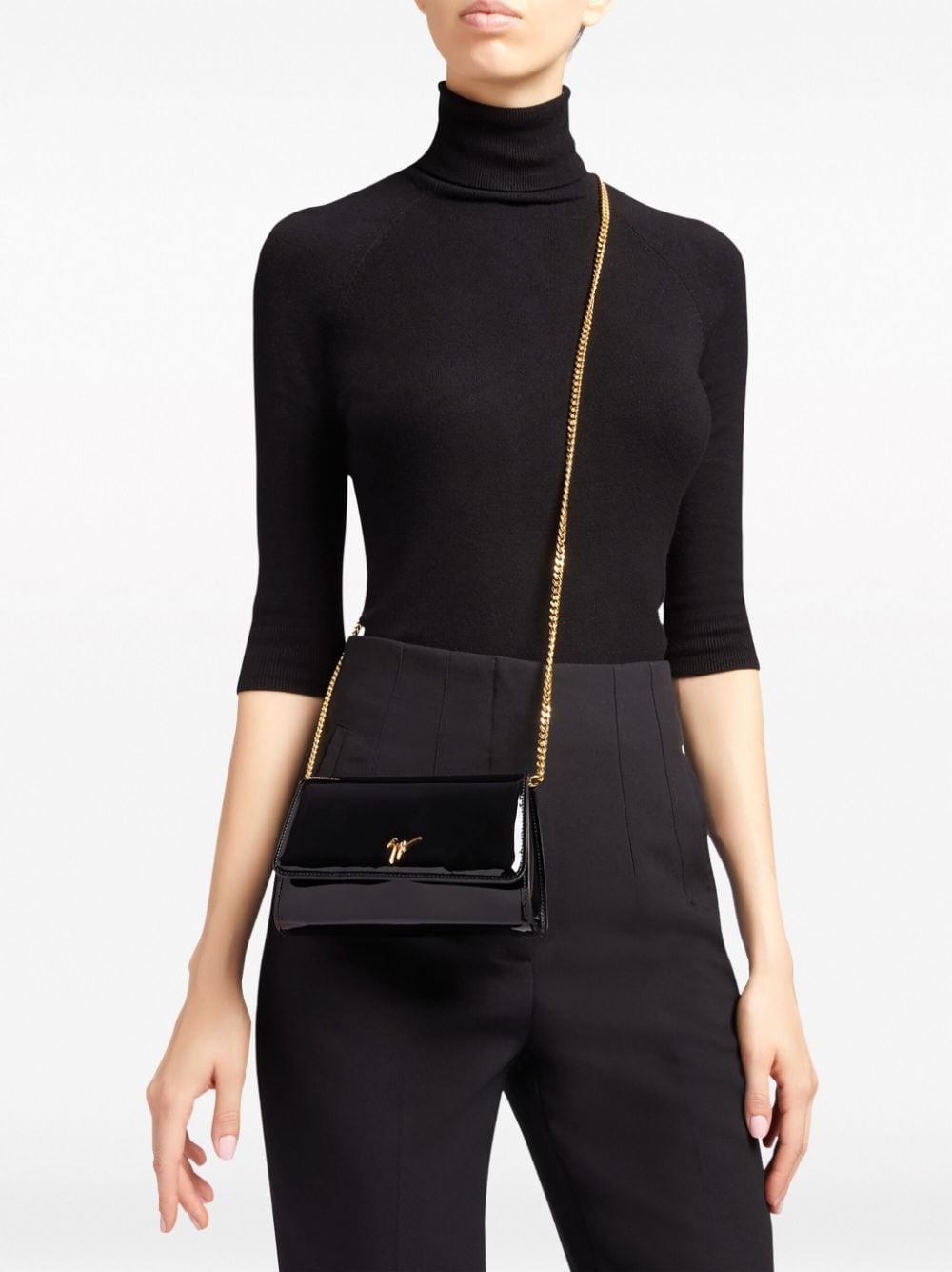 Cleopatra patent-finish clutch bag - 2