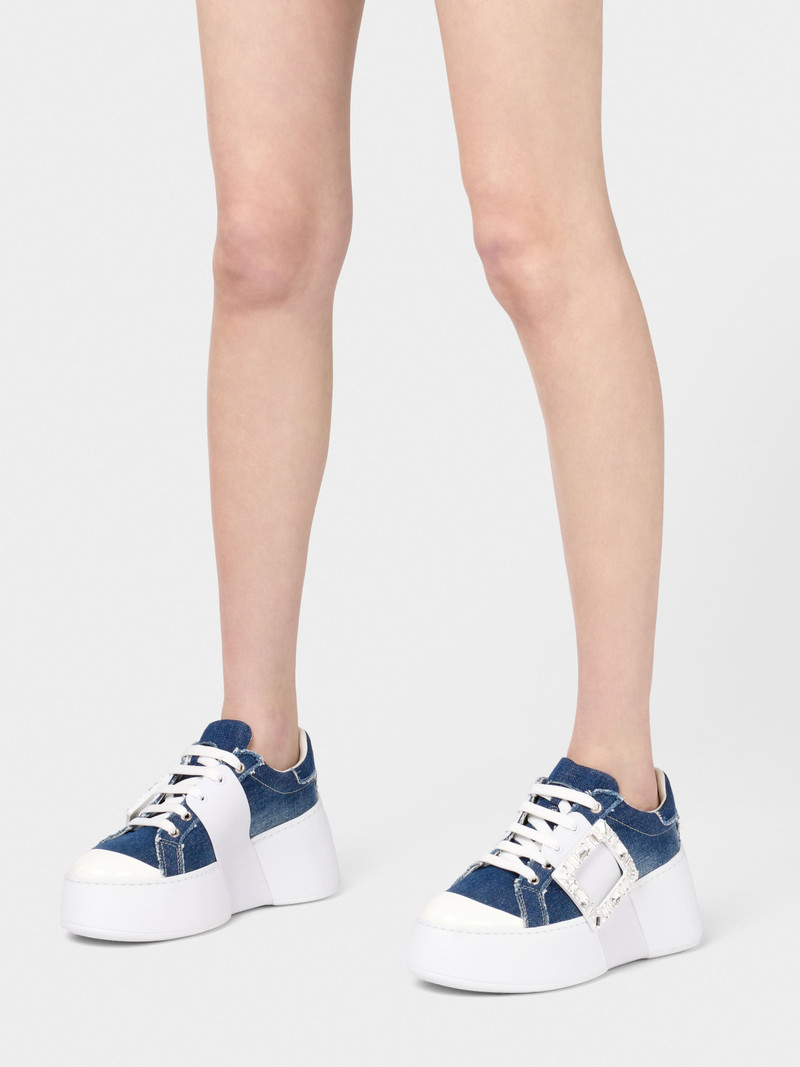 Viv' Skate Sneakers in denim 9