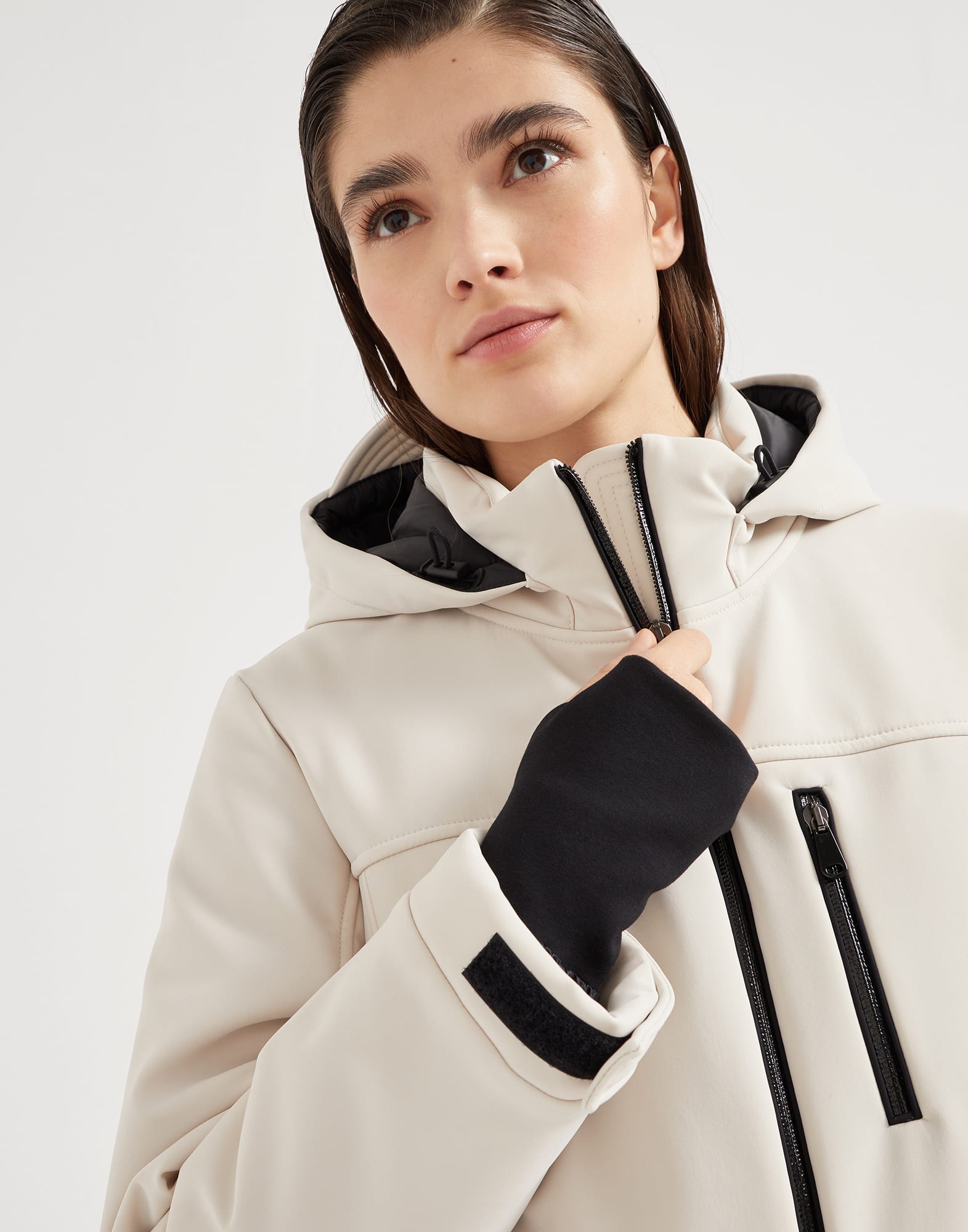 Bonded techno fabric hooded mountain jacket with Thermore® padding - 3