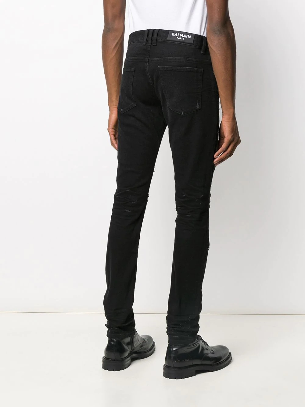 distressed slim-fit jeans - 4