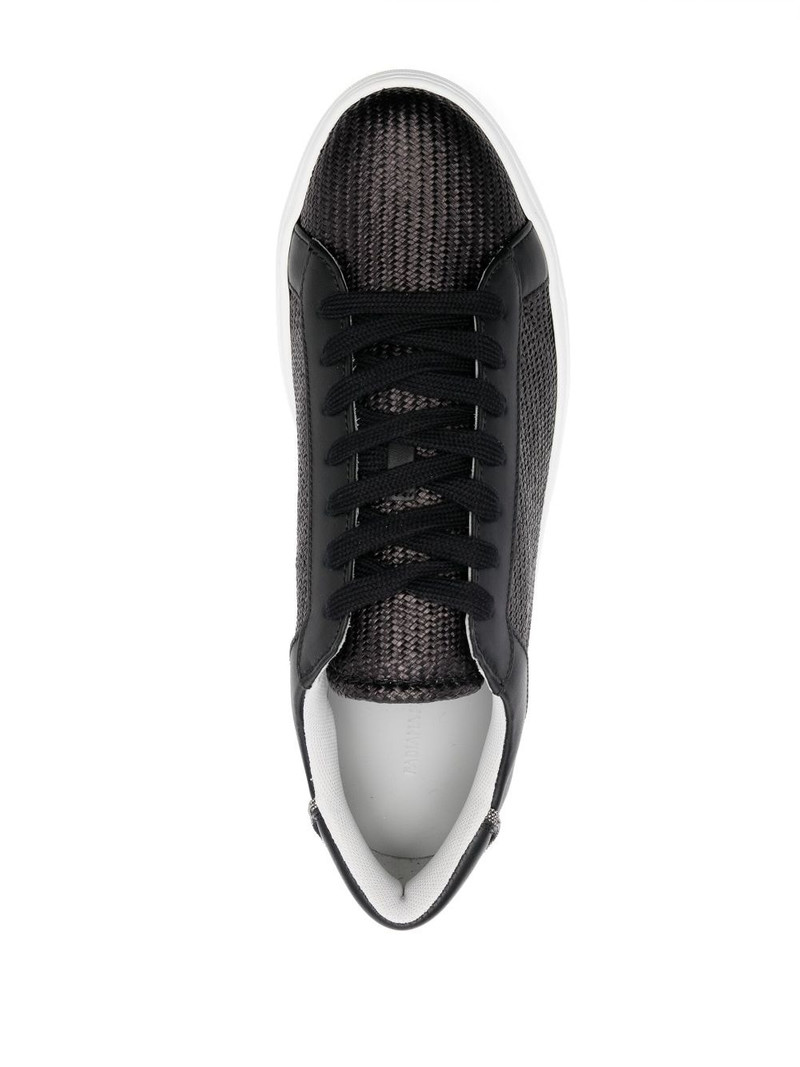 round-toe low-top sneakers 4