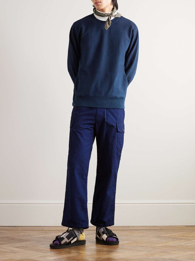 Blue Blue Japan Indigo-Dyed Cotton-Jersey Sweatshirt outlook