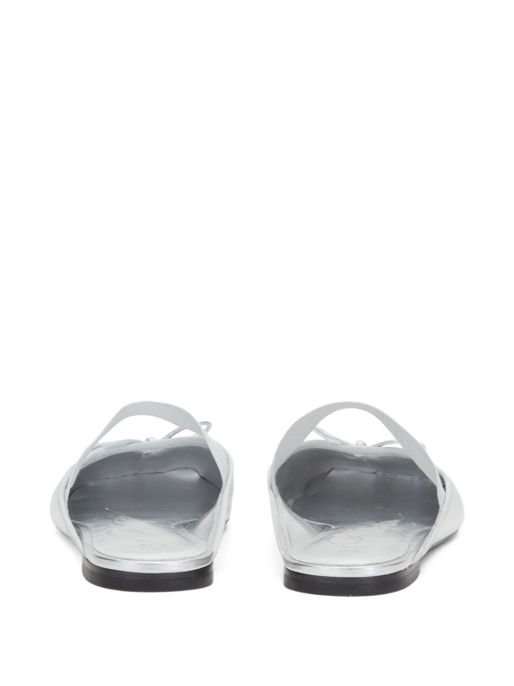 bow-detail elasticated-strap mules - 3