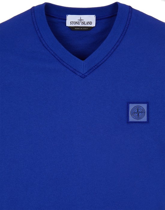 23857 COTTON JERSEY_GARMENT DYED 'FISSATO' TREATMENT ULTRAMARINE BLUE - 4