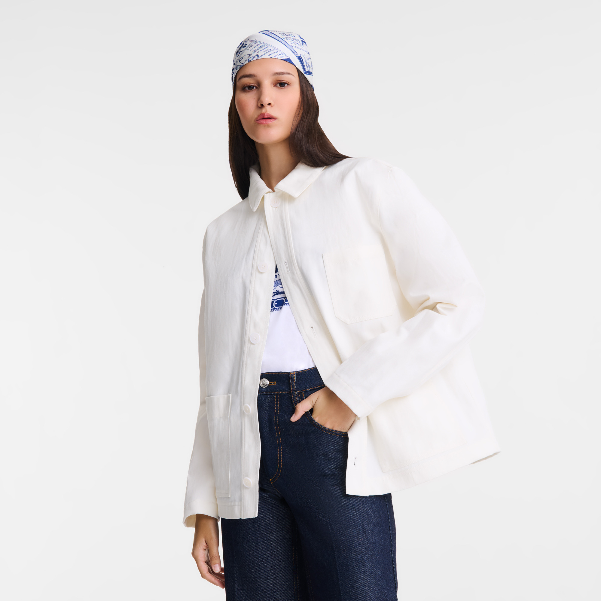 Jacket Ecru - Cotton - 4