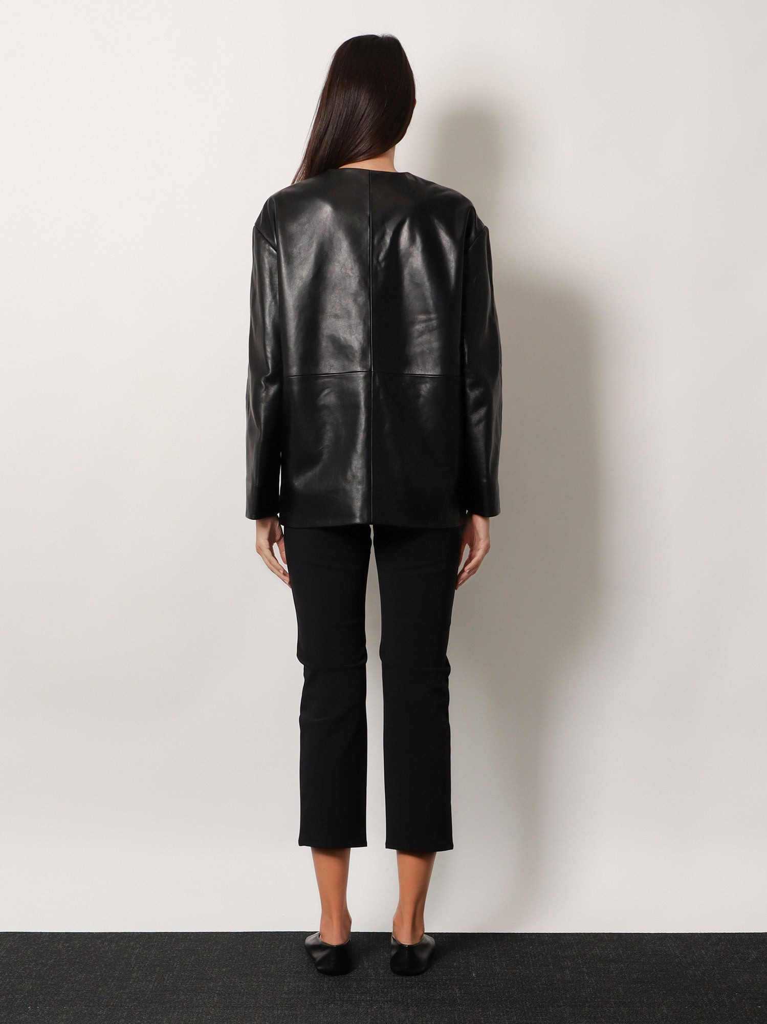 Rohe Mandarin Closure Leather Jacket - 3