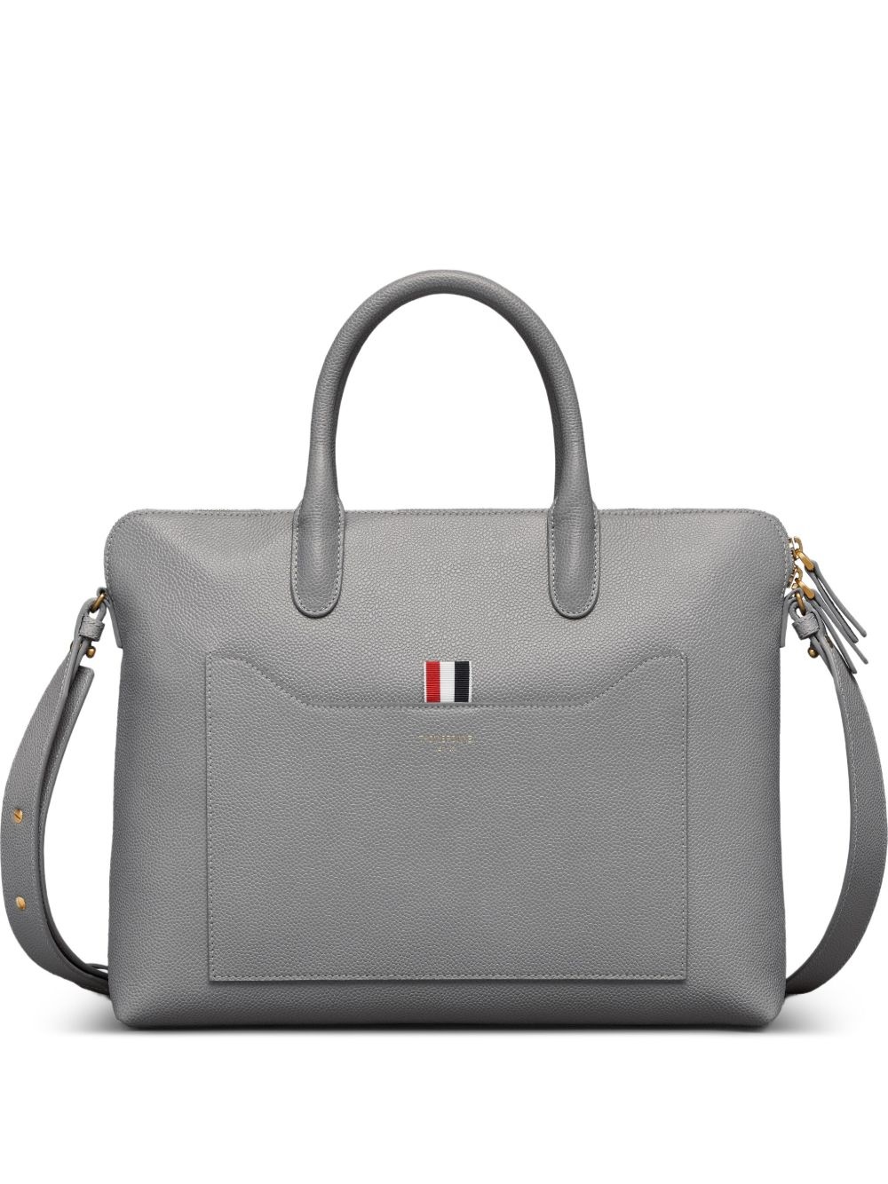 leather tote bag - 1