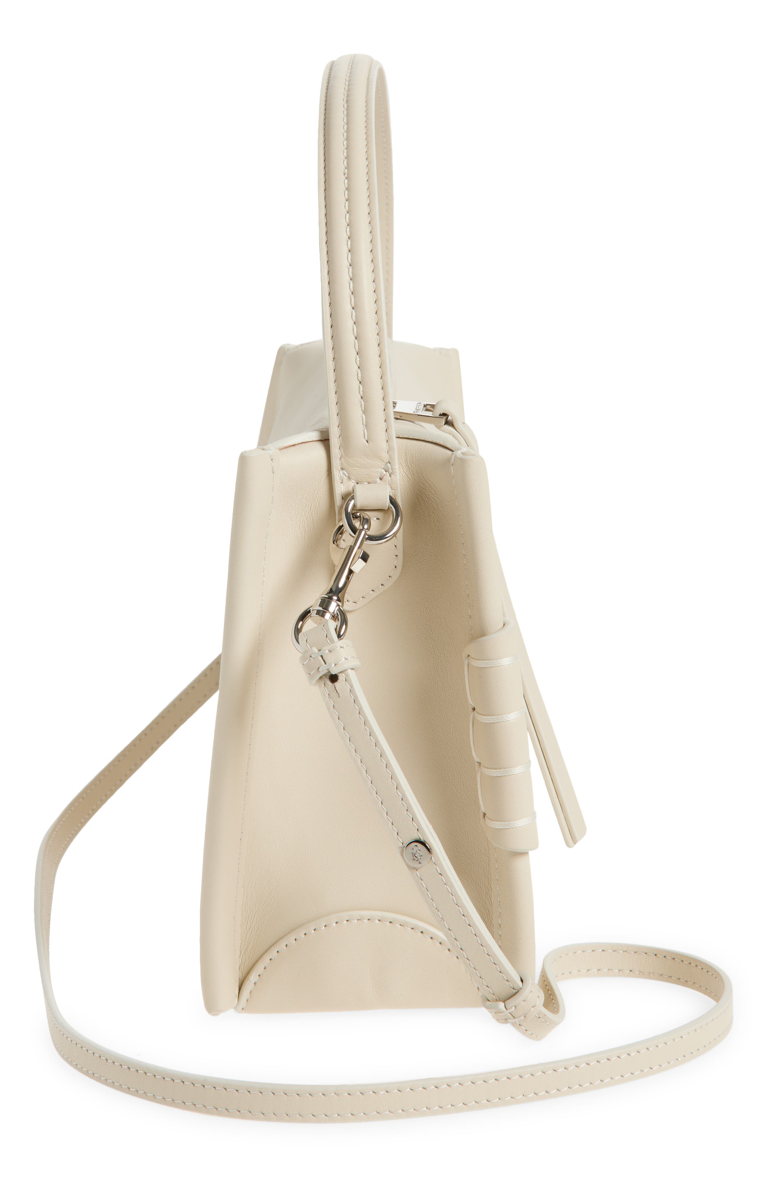 JW Anderson Loafer Leather Top Handle Bag in Off White 002 at Nordstrom - 6