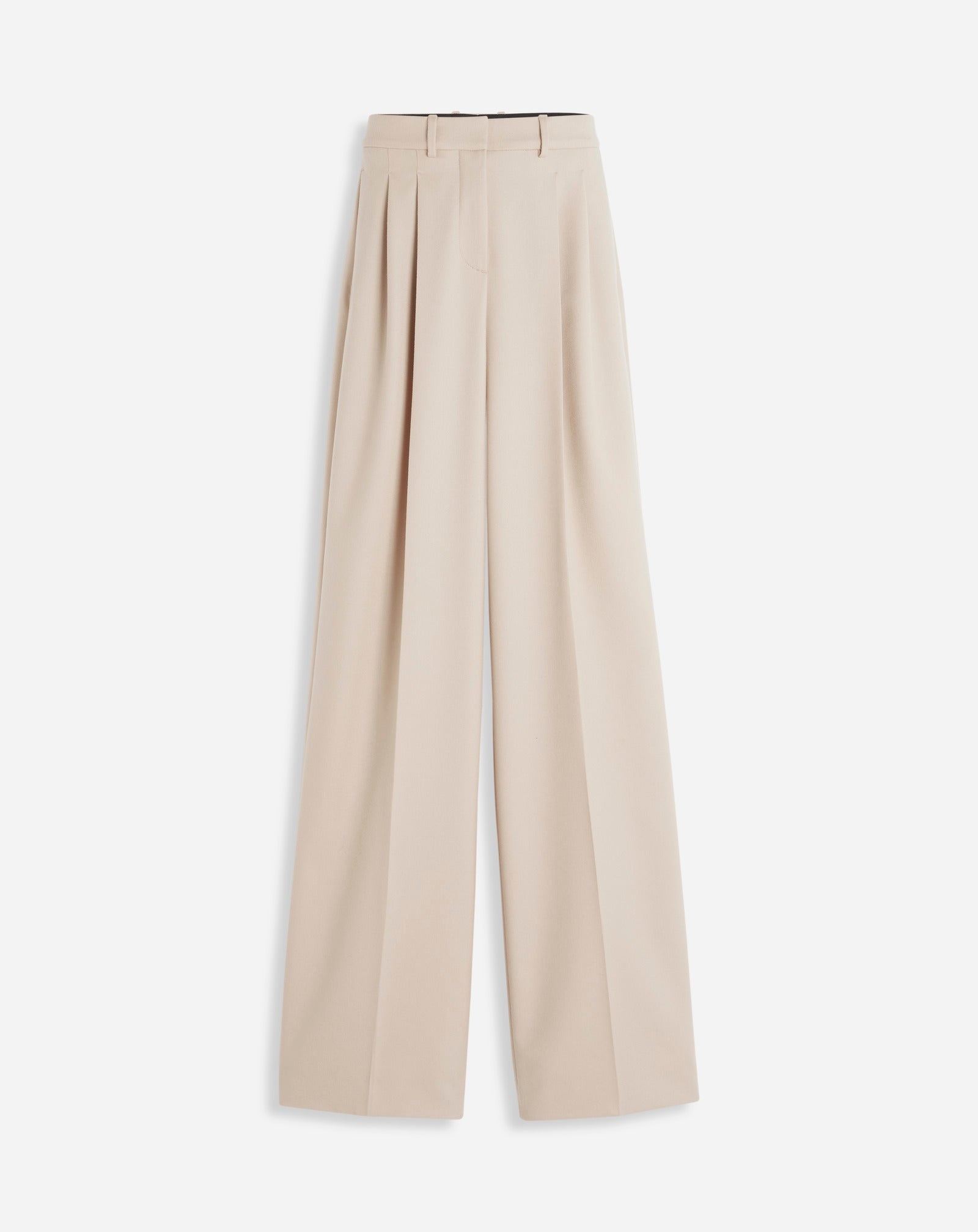 PLEATED WIDE LEG TAILORED PANT - 1