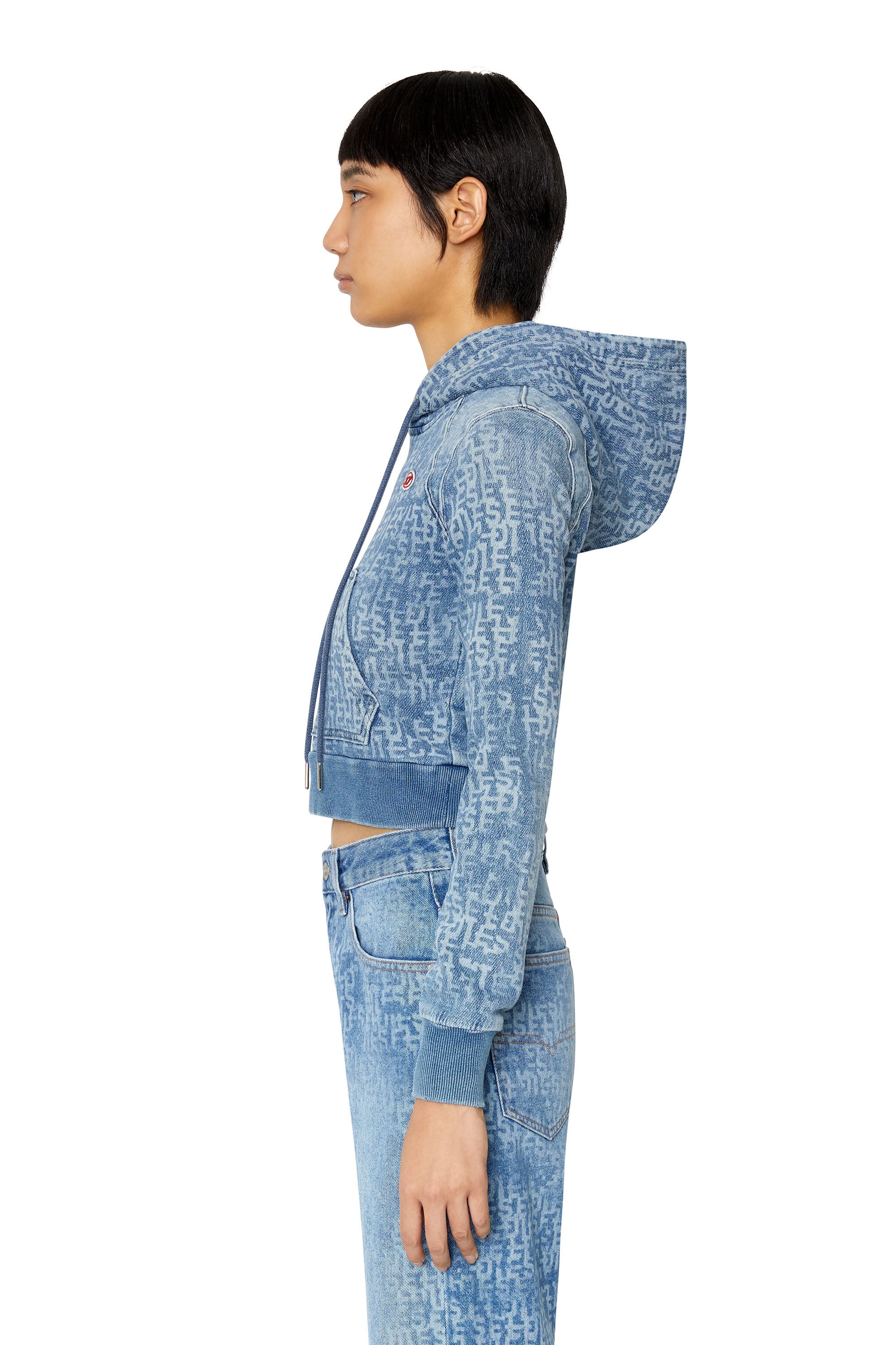 D-ANGY TRACK DENIM HOODIE - 6