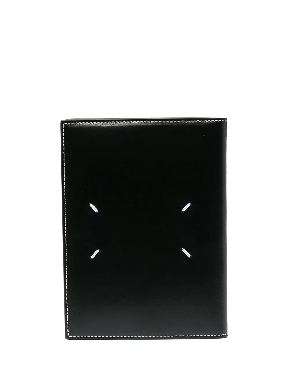 contrast-stitch bi-fold passport holder - 1