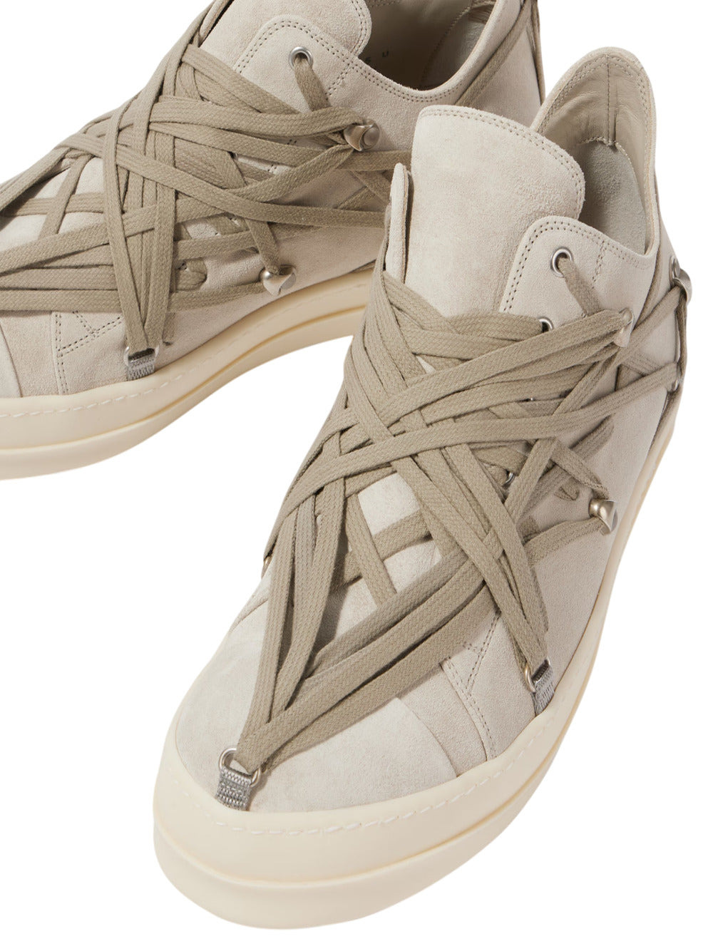 Rick Owens Women Megalace Sneakers In Suede - 6
