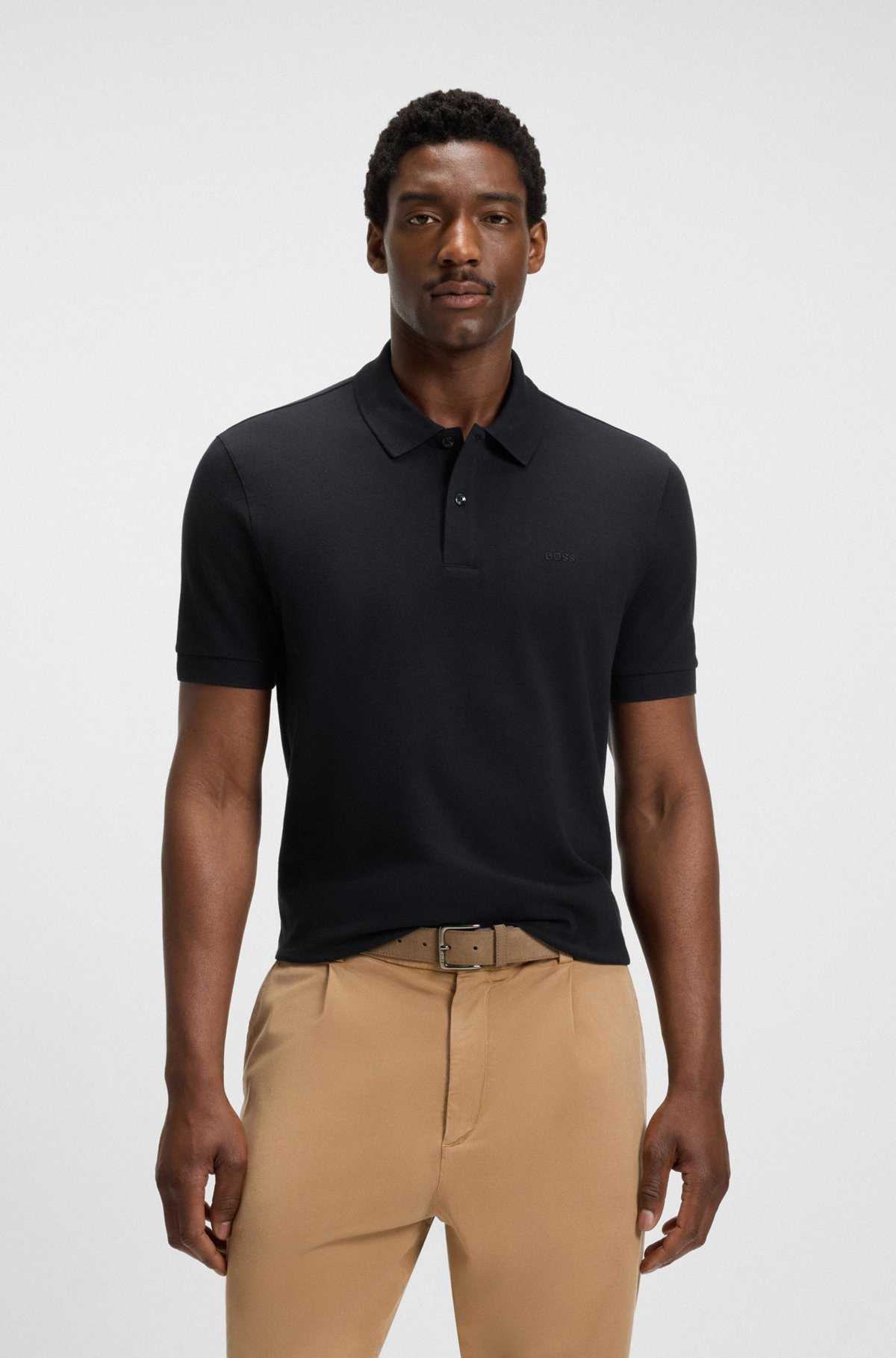 PALLAS REGULAR-FIT POLO SHIRT IN COTTON WITH EMBROIDERED LOGO - 2