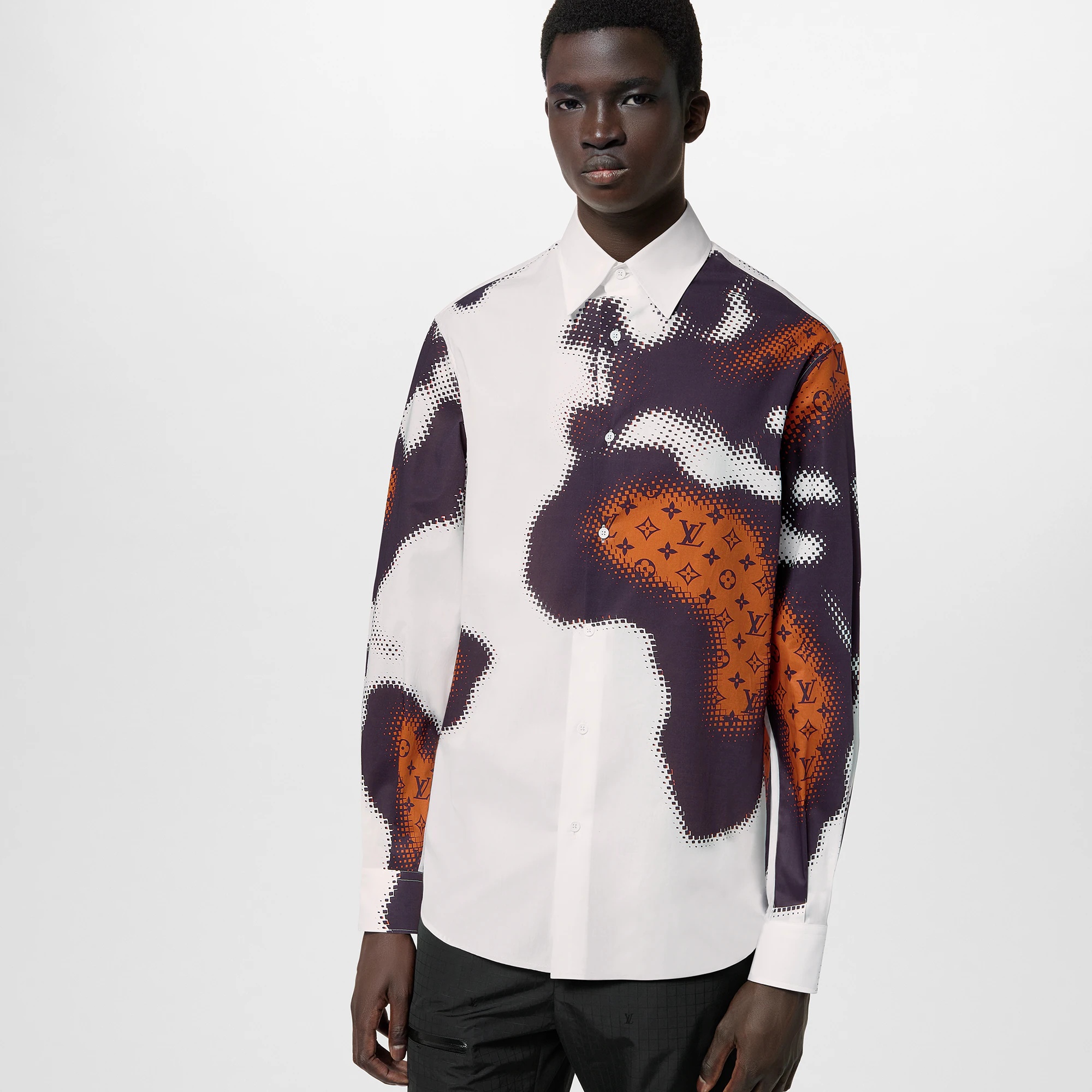Long-Sleeved Cotton Shirt - 7