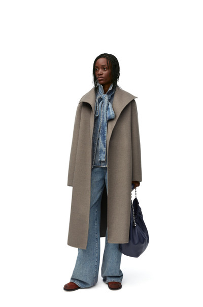 Loewe Belted coat in wool and cashmere outlook