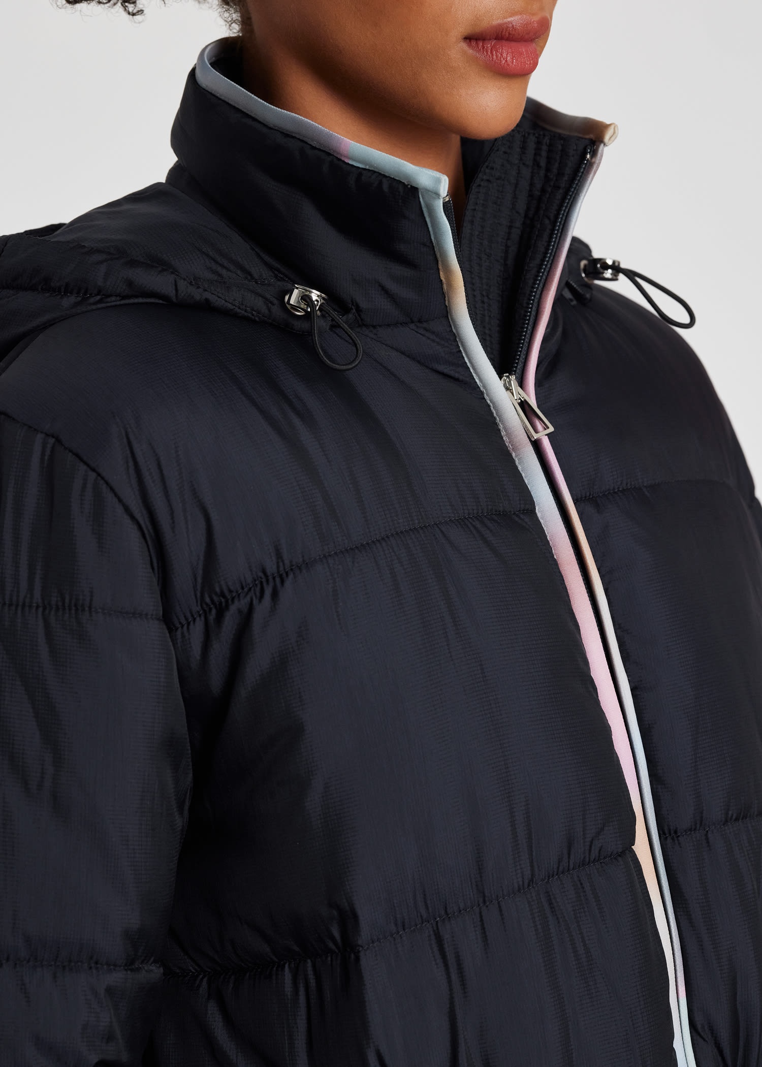 Navy 'Swirl' Padded Coat - 8
